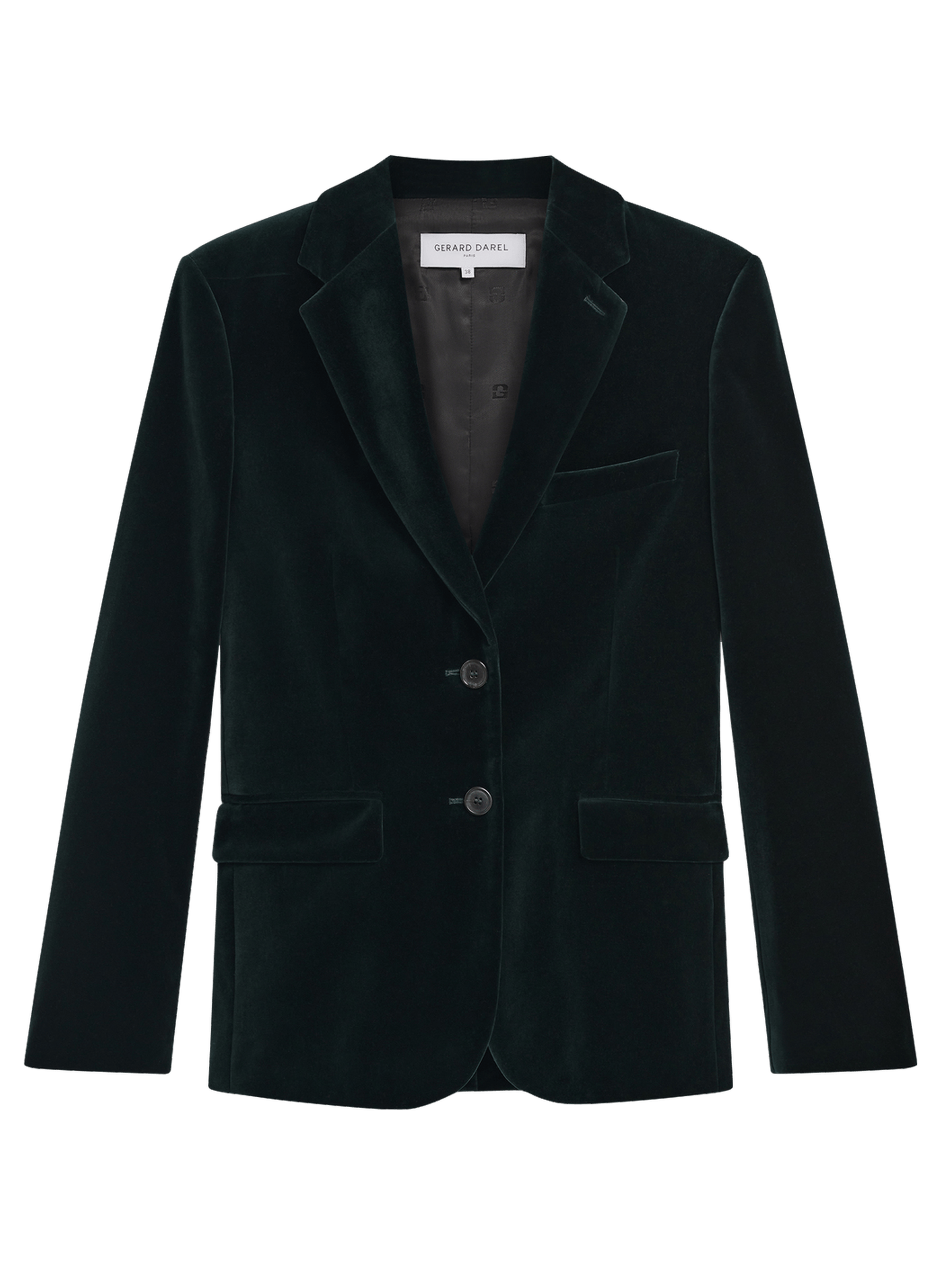 Veste en velours ras - jyna GERARD DAREL Vert