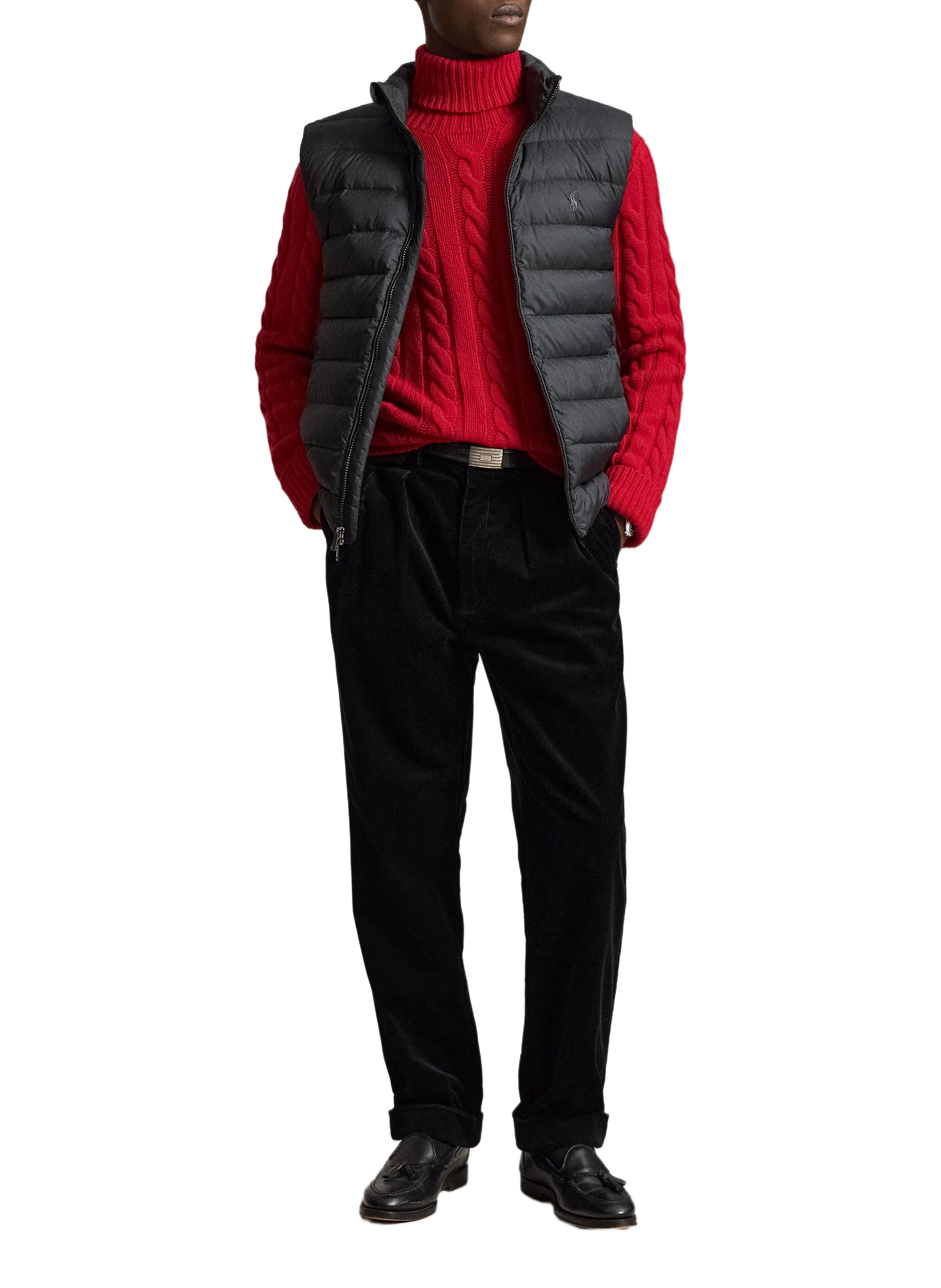 Ärmellose Steppweste mit Stehkragen POLO RALPH LAUREN Schwarz