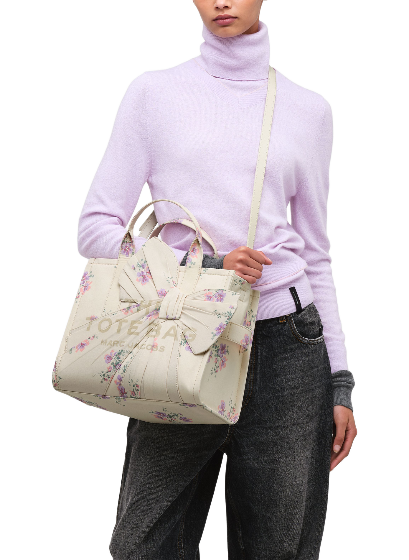 Sac cabs The Tote imprimé  MARC JACOBS Blanc