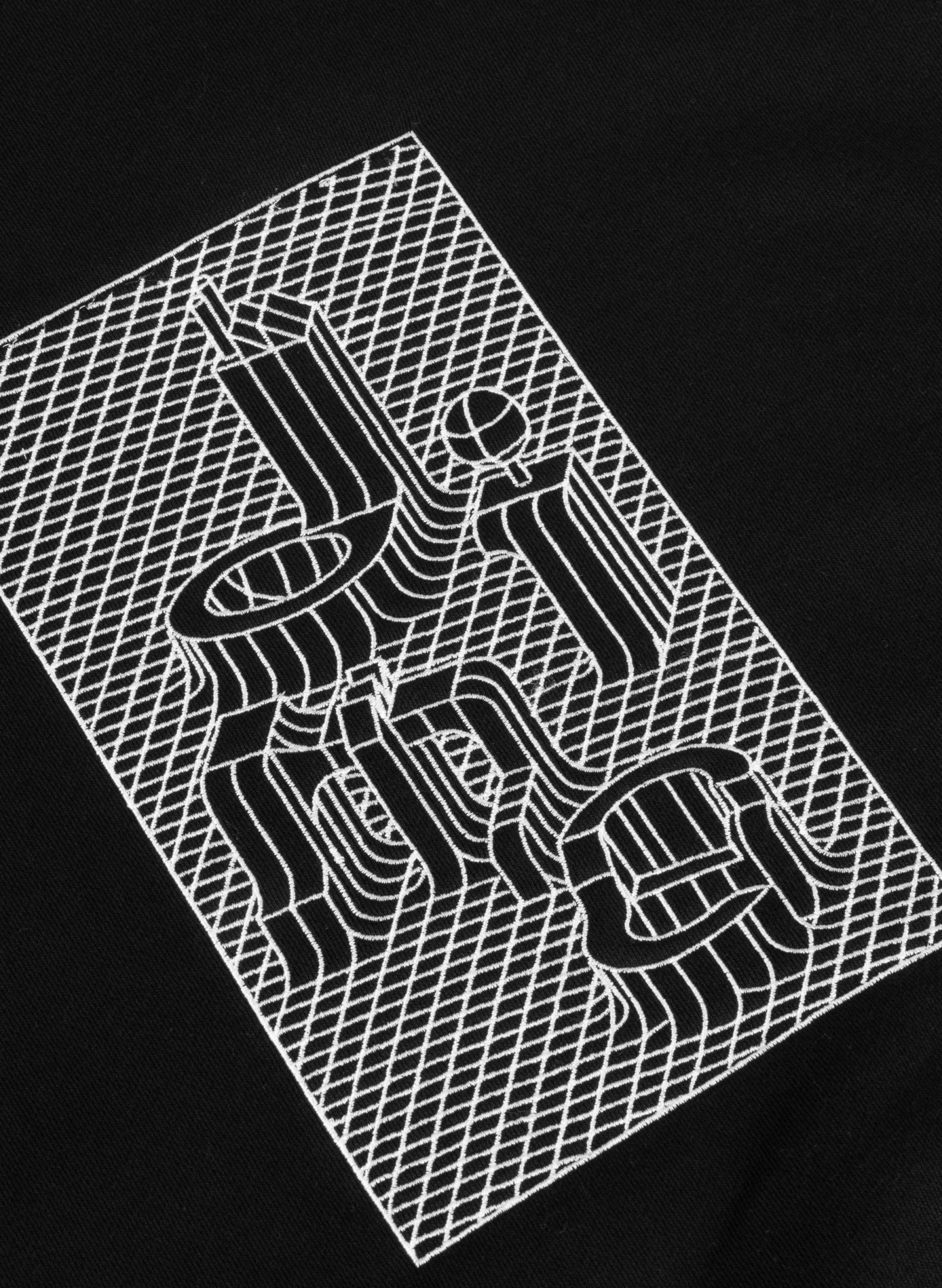 Straight-fit sweatshirt in a cotton blend with motif DIME Black