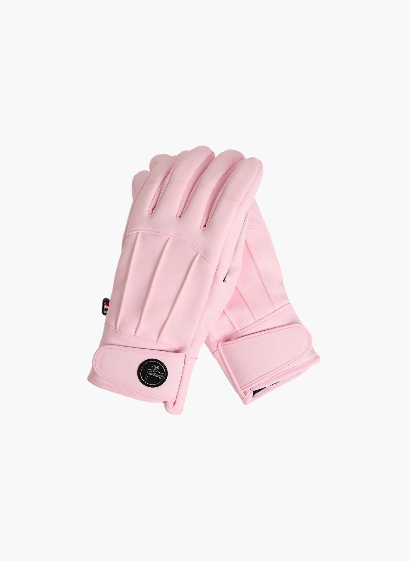 Gants de ski glacier w glove polyester FUSALP Rouge