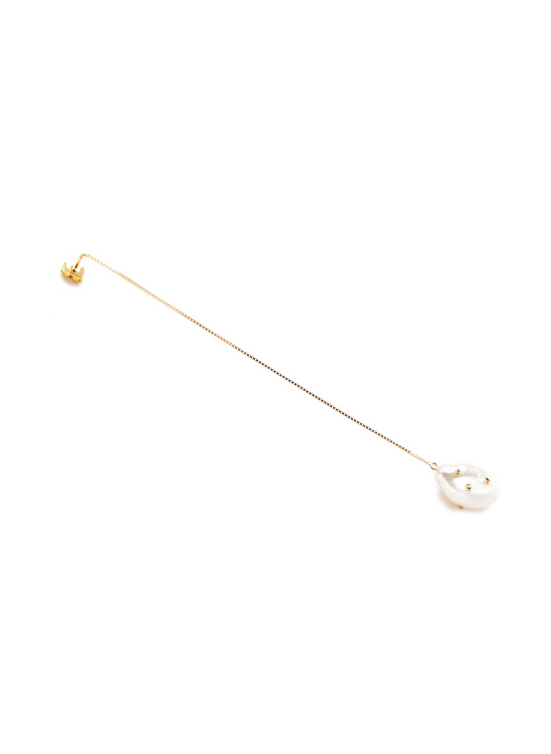 Boucle d'oreille en argent plaqué or