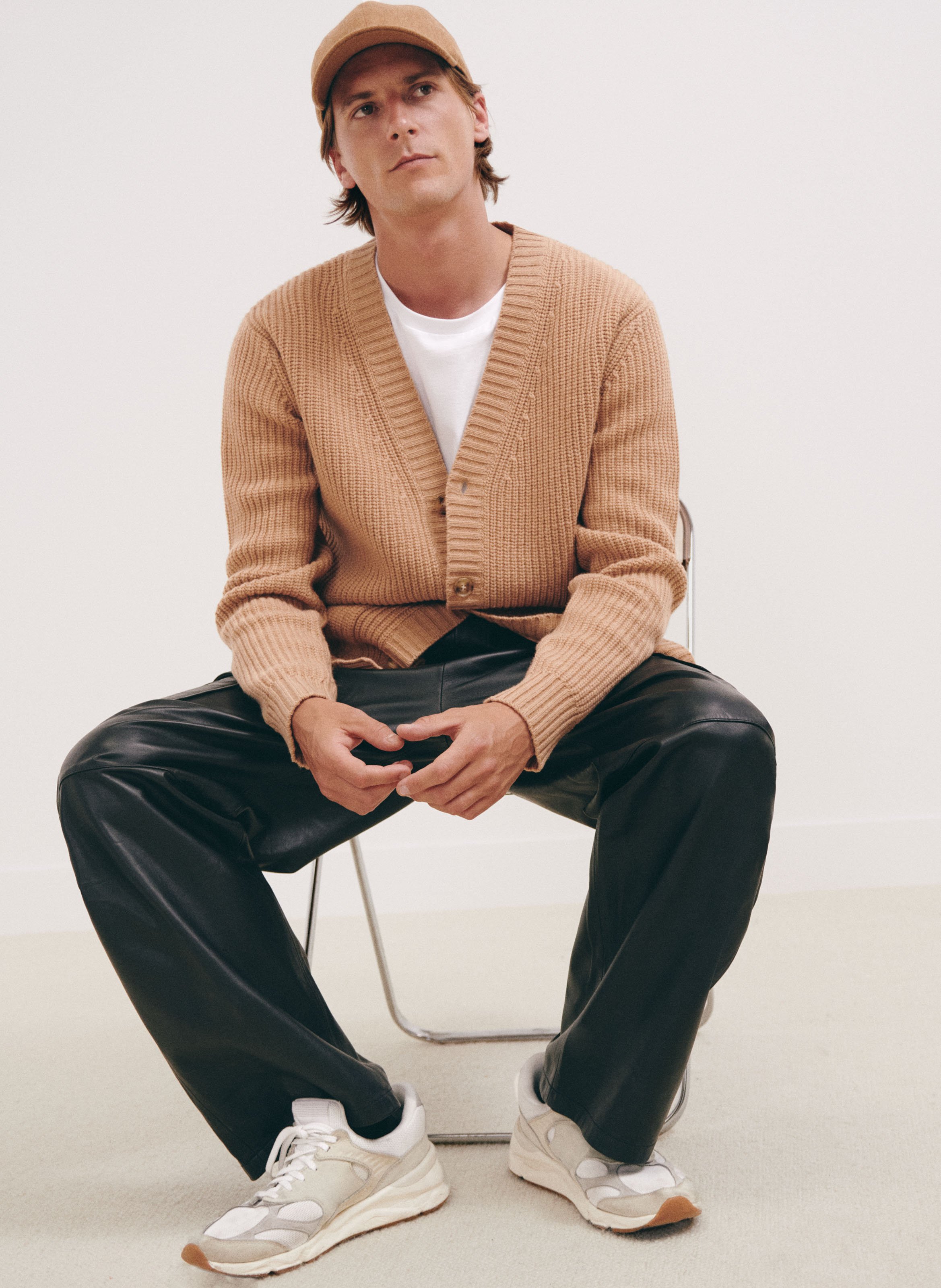 Wool cardigan SAISON 1865 Brown