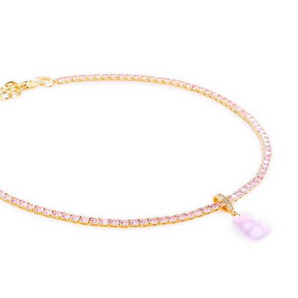 Crystal Haze Serena Choker Necklace In Pink