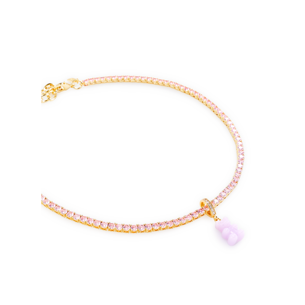 Crystal Haze Serena Choker Necklace In Pink