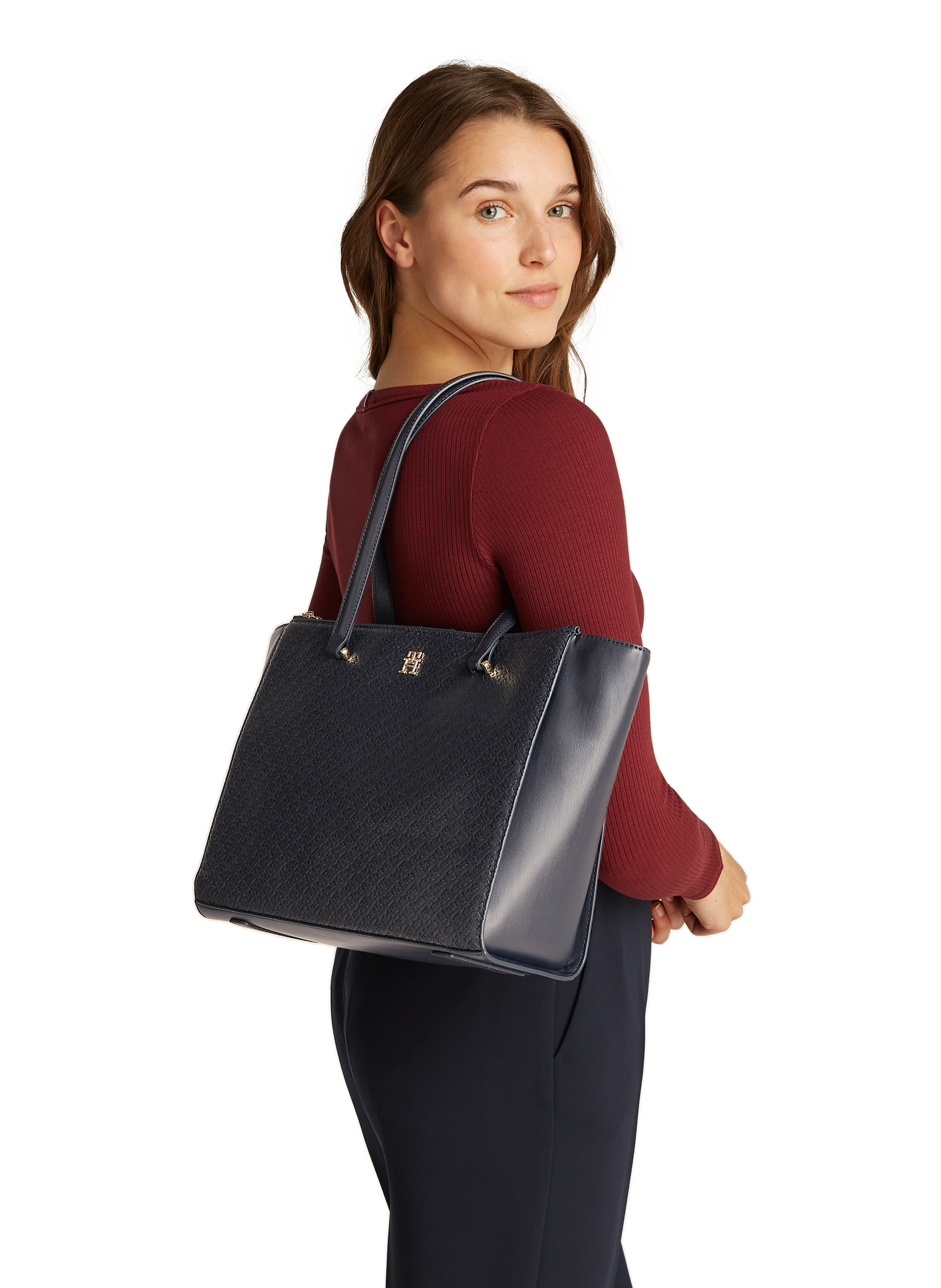 Sac cabas à logo TOMMY HILFIGER Bleu