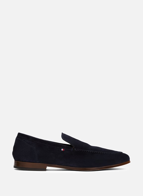 Calfskin leather loafers Blue by TOMMY HILFIGER TOMMY HILFIGER Calfskin leather loafers Blue