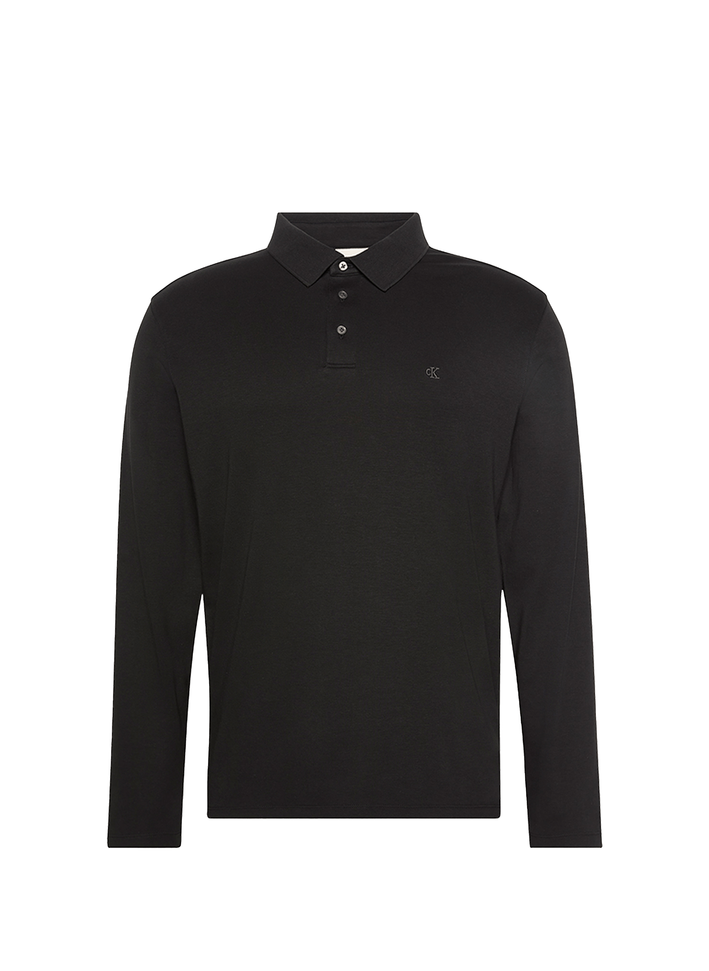 Long sleeve polo shirt CALVIN KLEIN Black