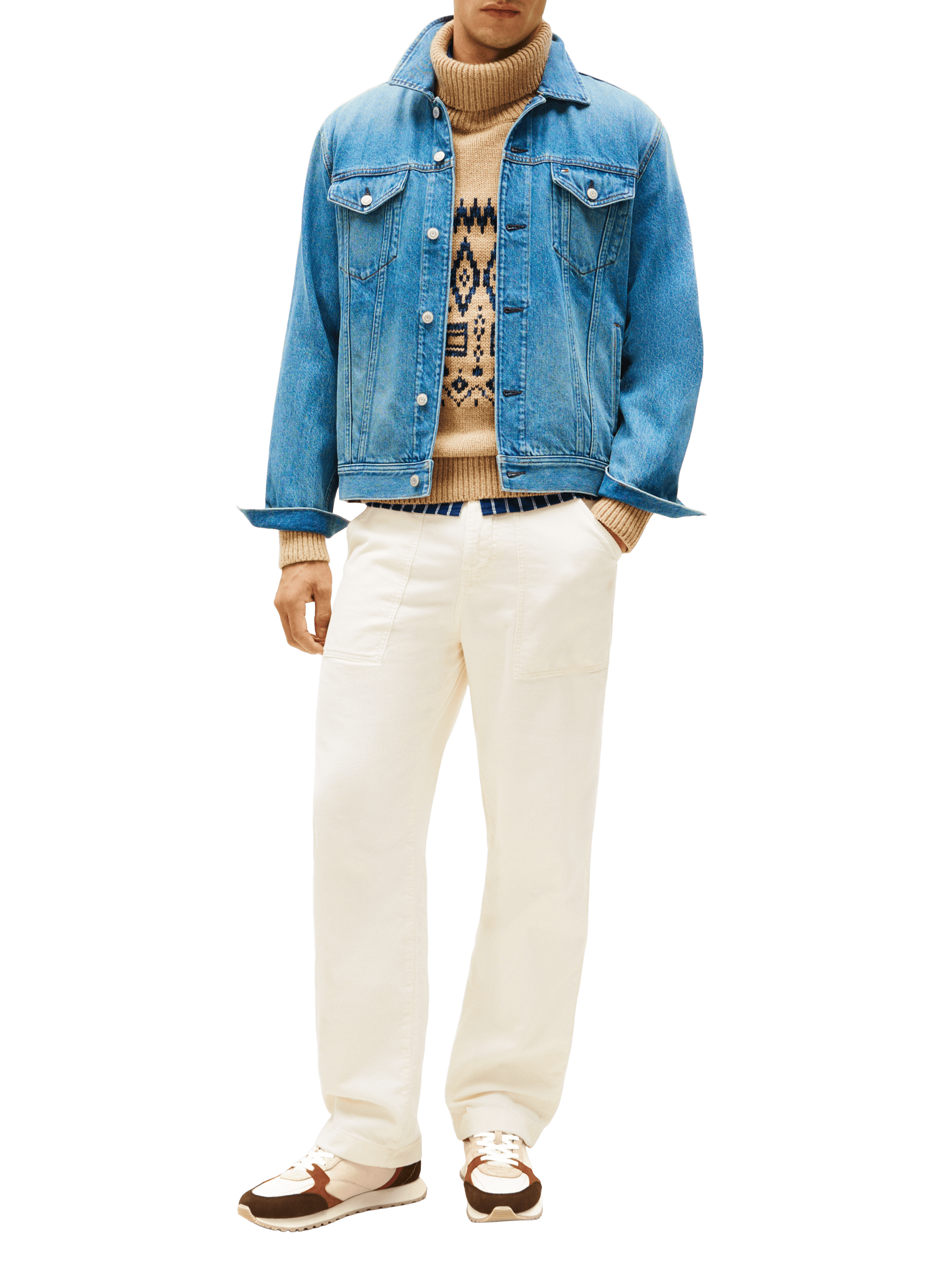 Suede Multi-textured Chunky Sole Sneakers TOMMY HILFIGER Multicolour