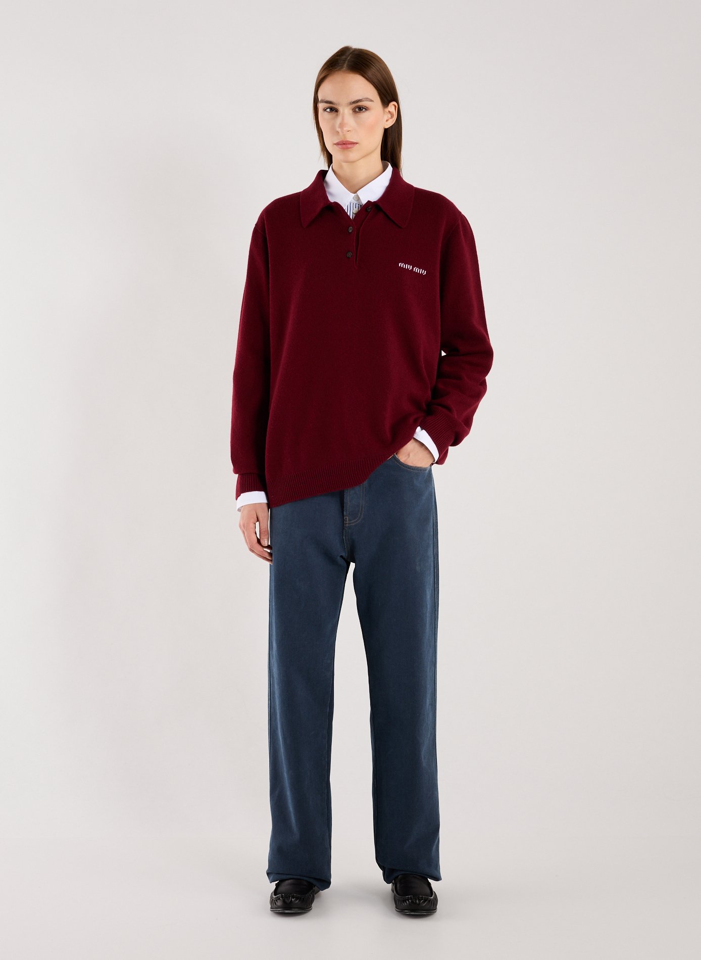 Pull Maglieria en cachemire MIU MIU Rouge