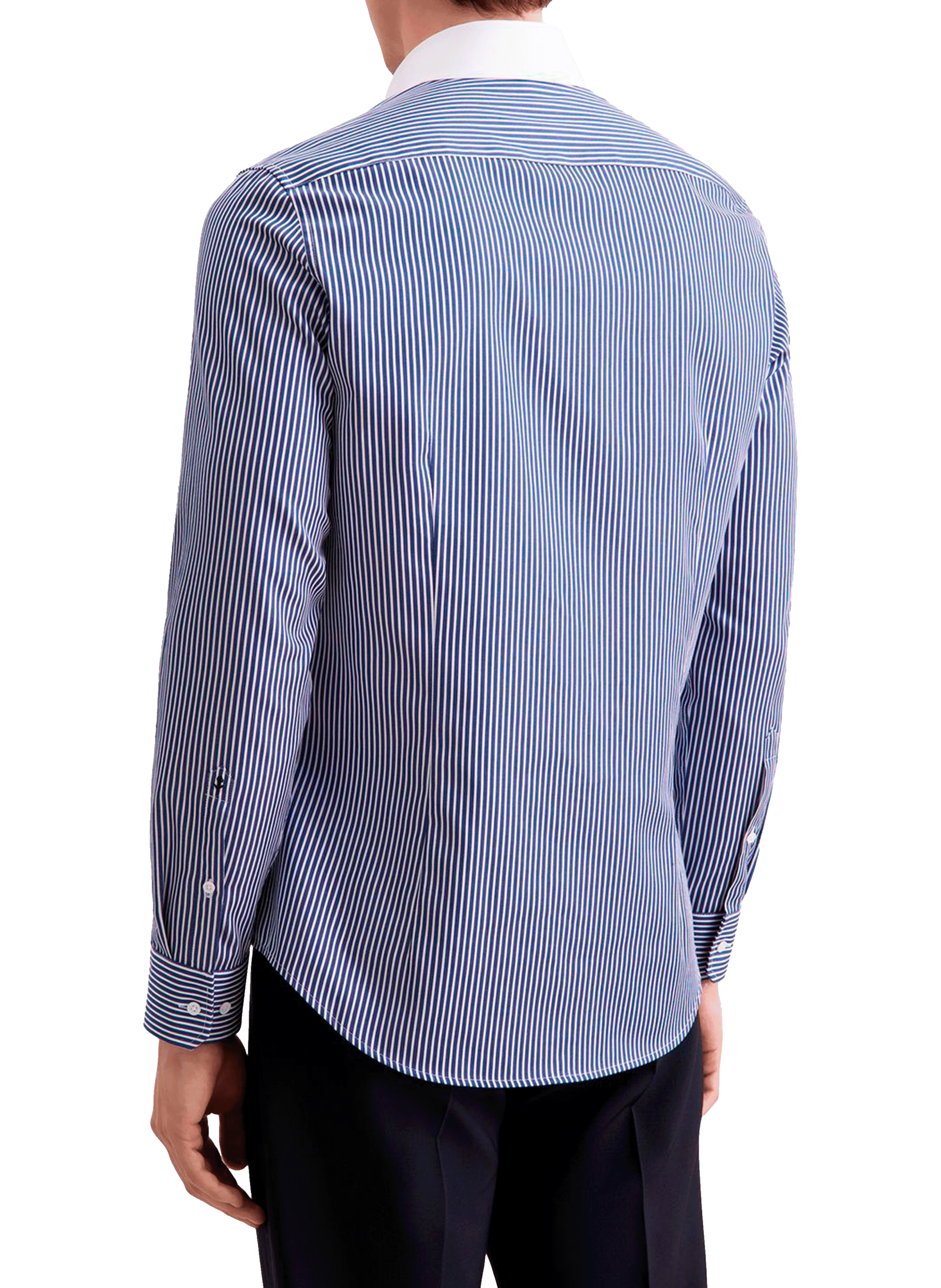 Chemise à rayures en coton SEIDENSTICKER Bleu