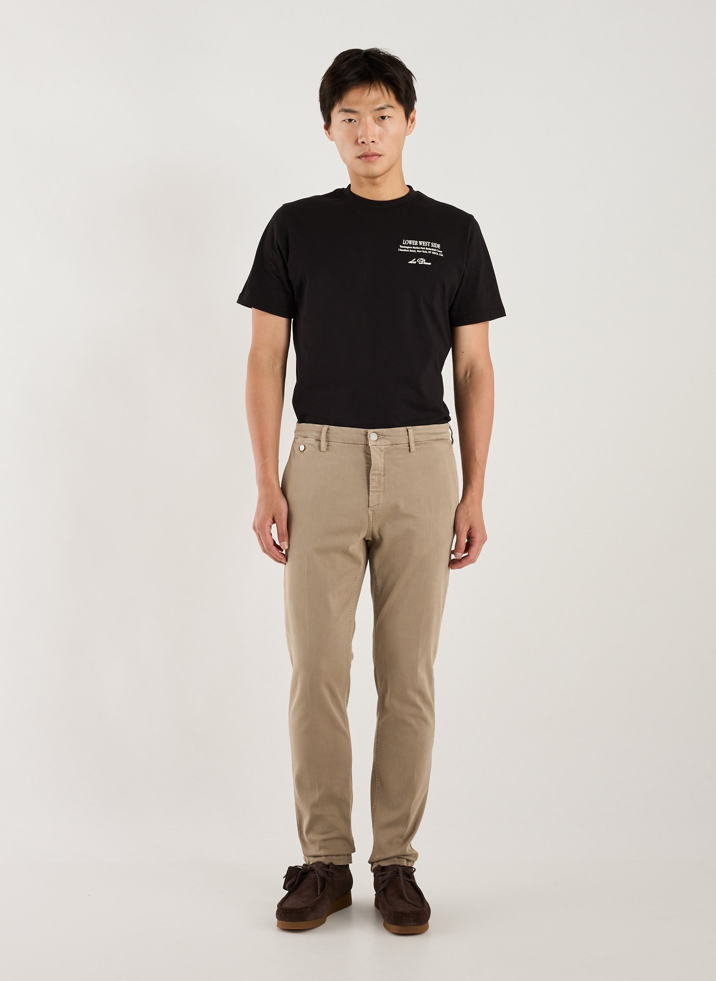 Jeans slim uni en coton mélangé  REPLAY Beige