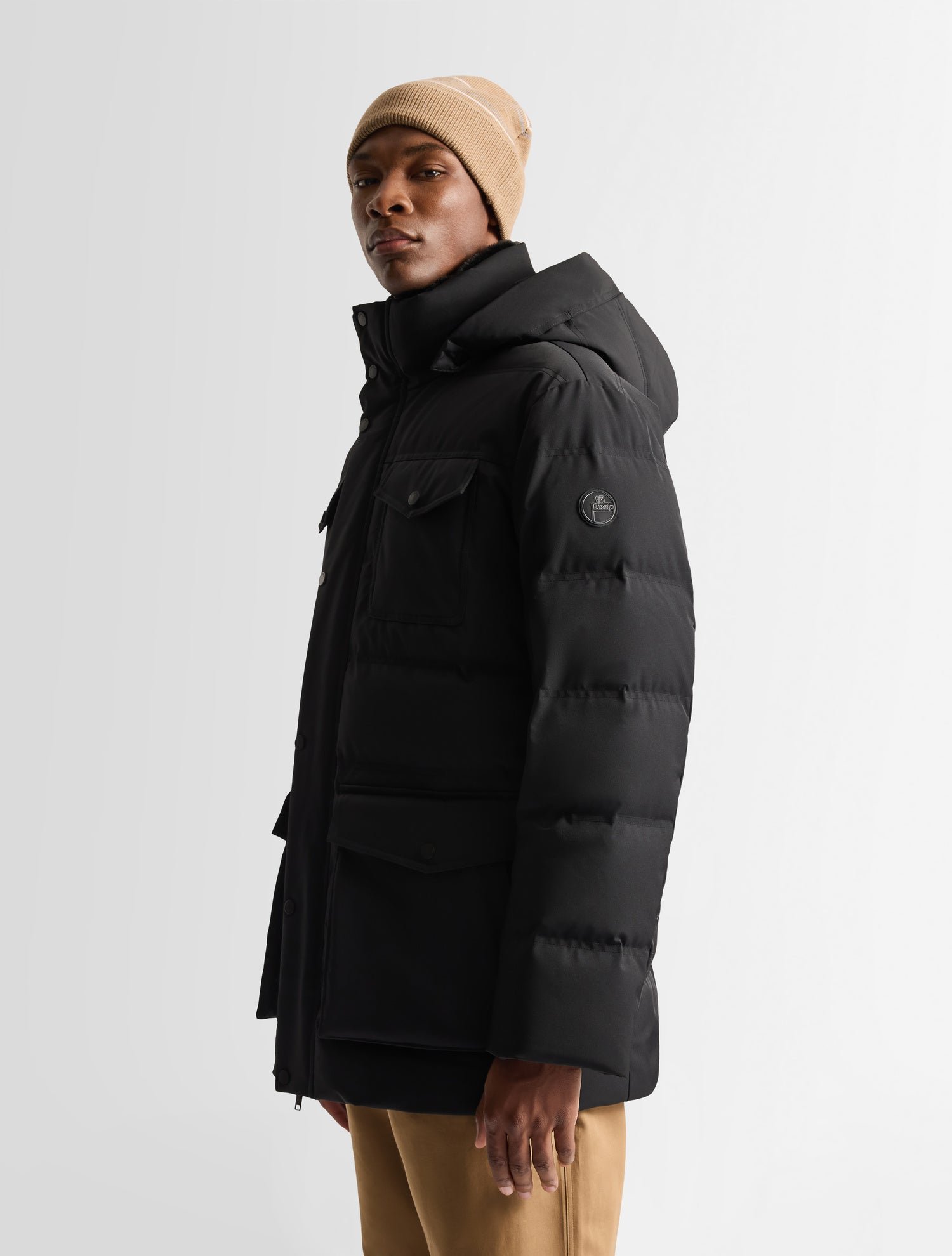 Parka delano col montant coupe regular FUSALP Noir