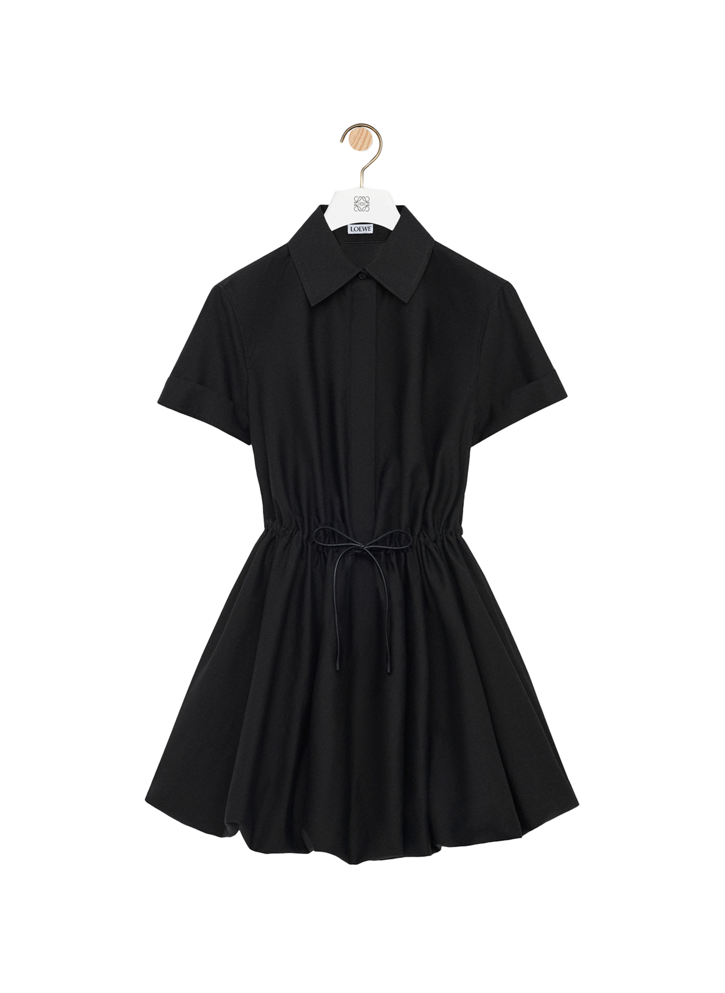 Mini dress in cotton and silk LOEWE Black