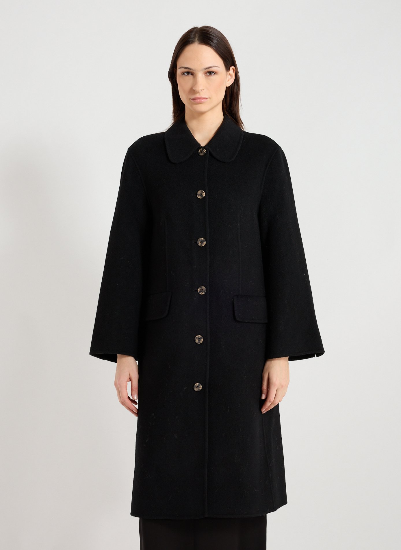 Oversized wool coat BY MALENE BIRGER Black
