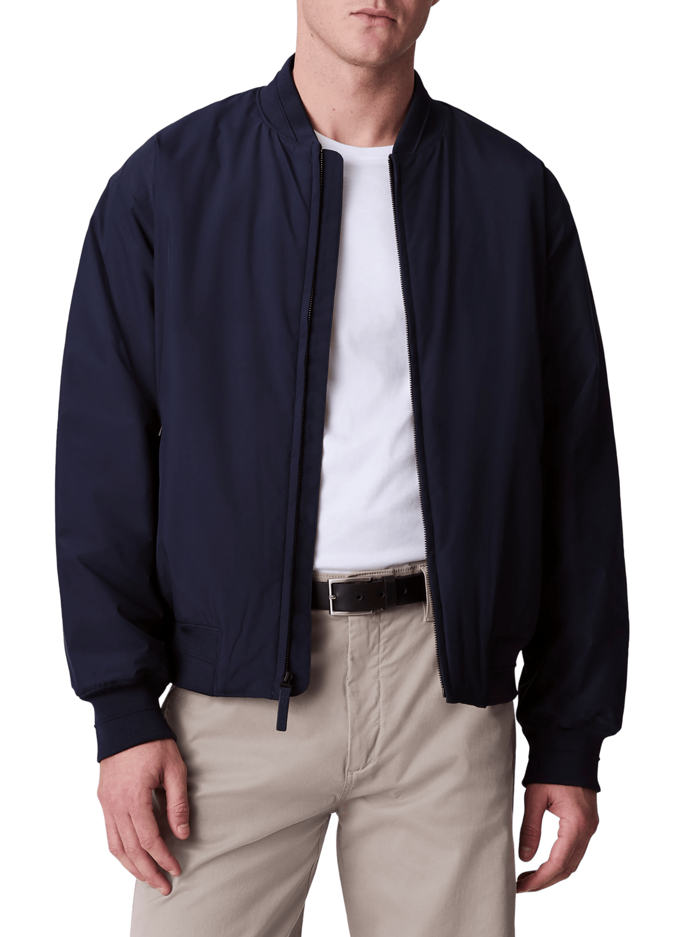 Blouson uni droit à col montant CALVIN KLEIN Bleu