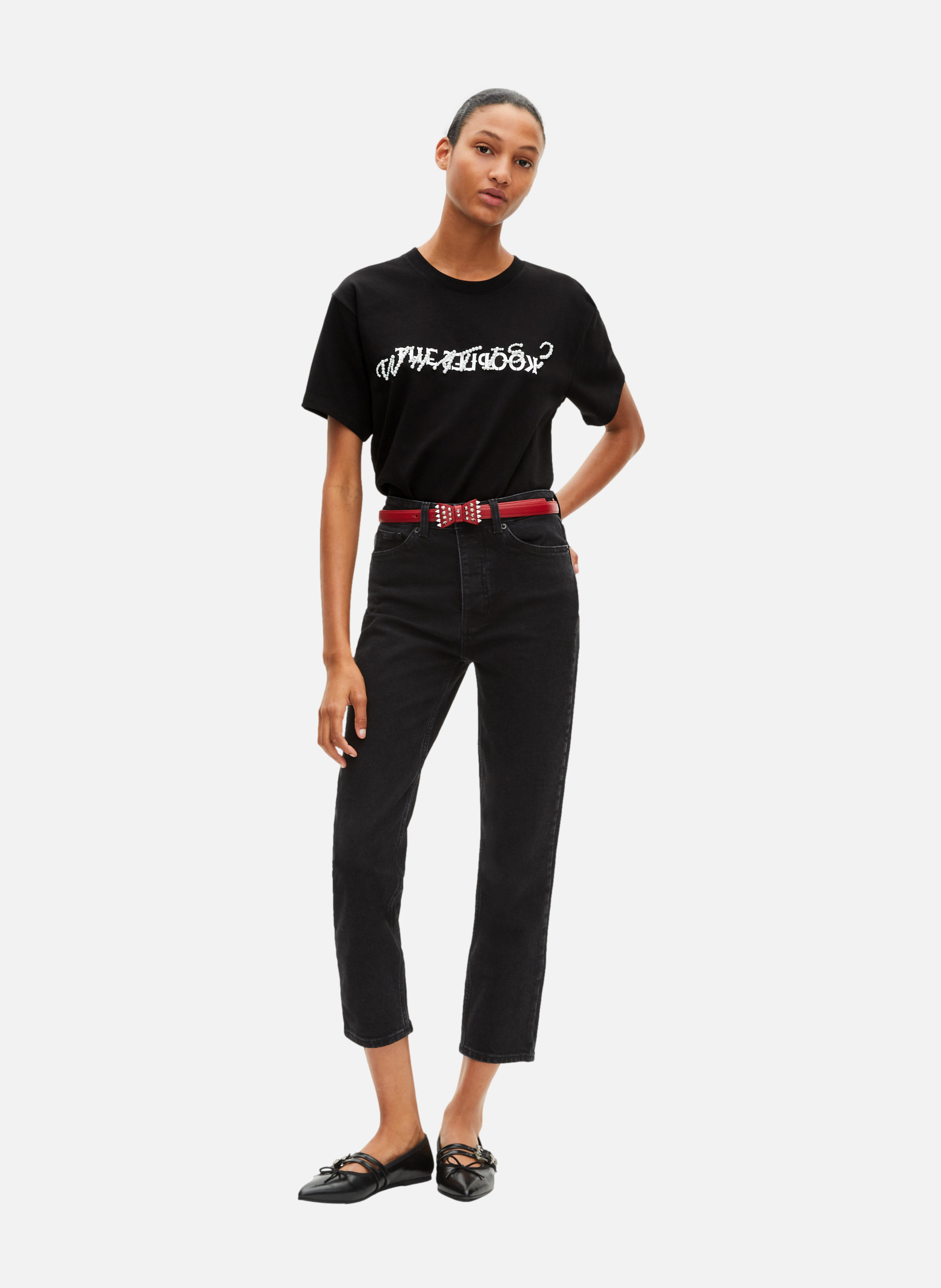 T-shirt what is avec perles THE KOOPLES Noir