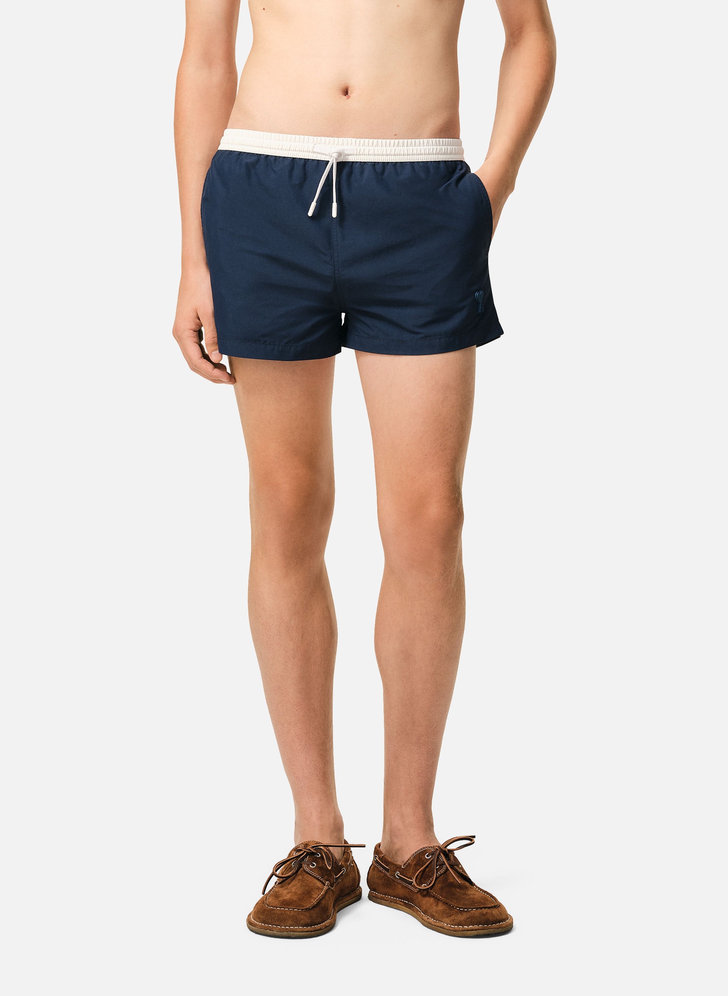 Maillot de bain court en nylon AMI PARIS Bleu