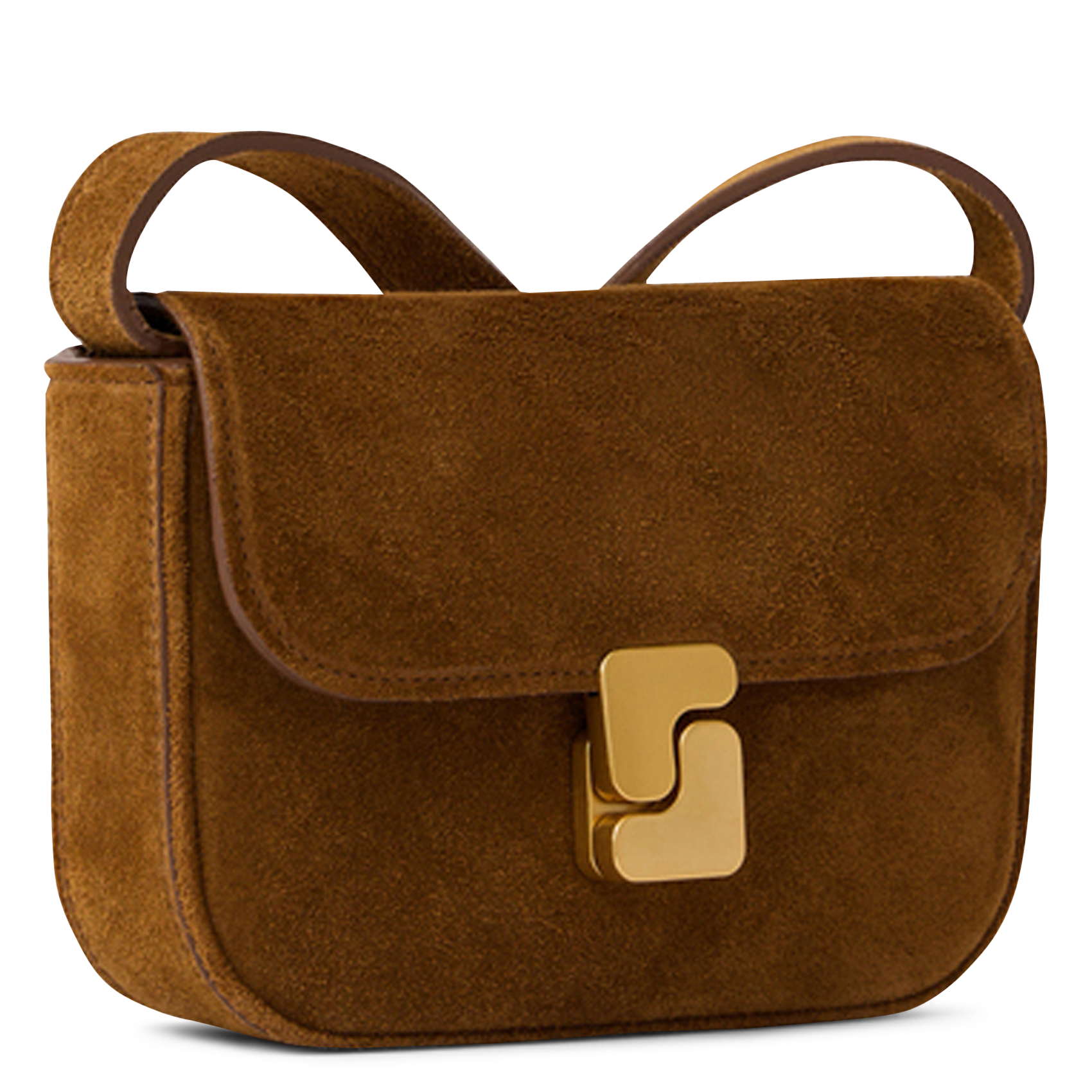 Sac bandoulière en cuir bell SOEUR Marron