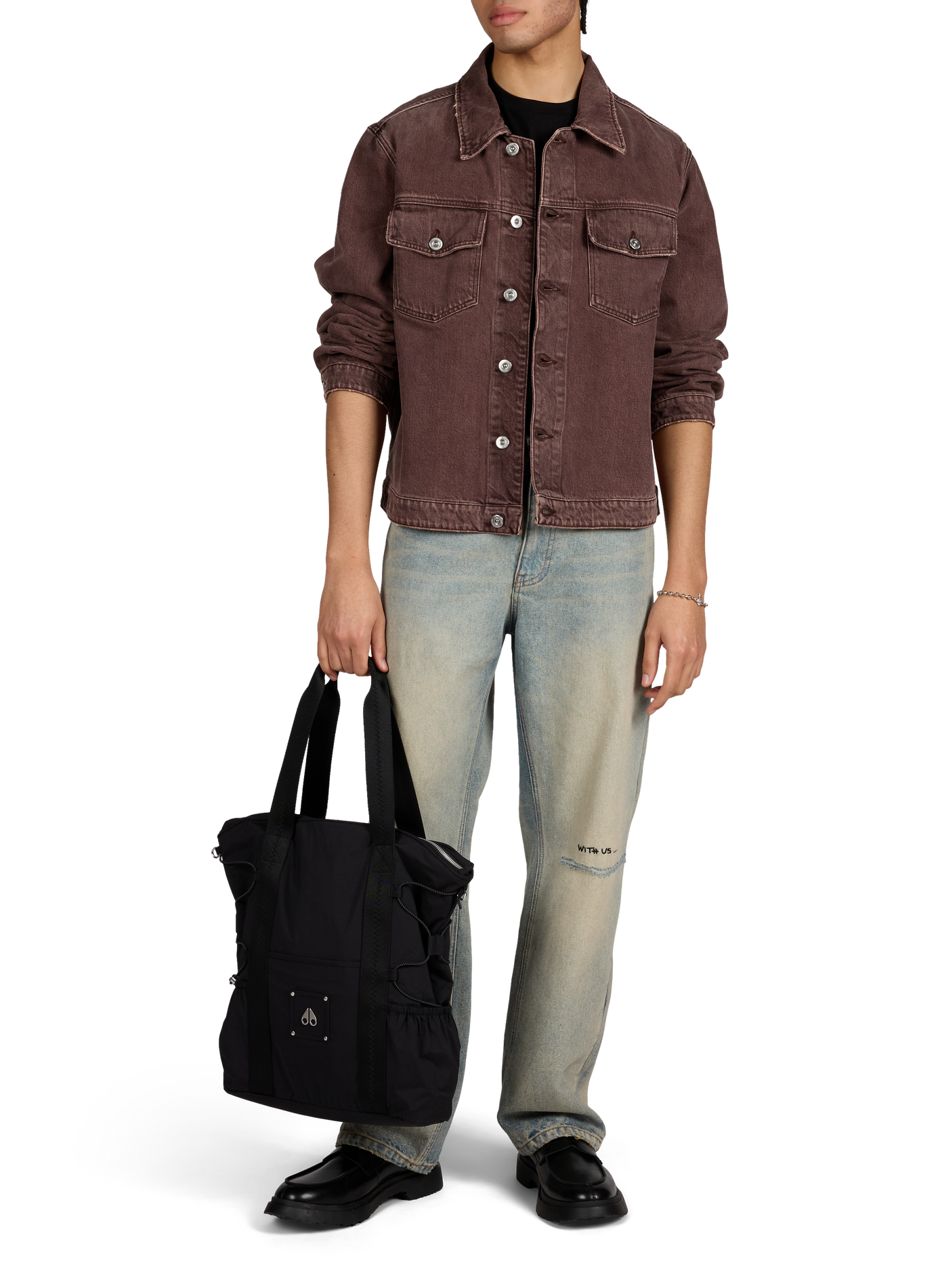 Sac à bandoulière amovible MOOSE KNUCKLES Noir