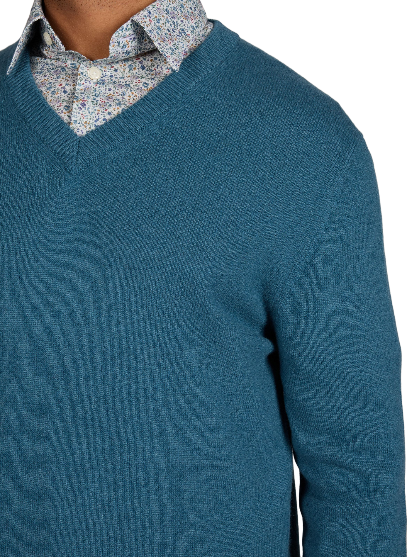  Cashmere V-neck jumper AU PRINTEMPS PARIS Blue