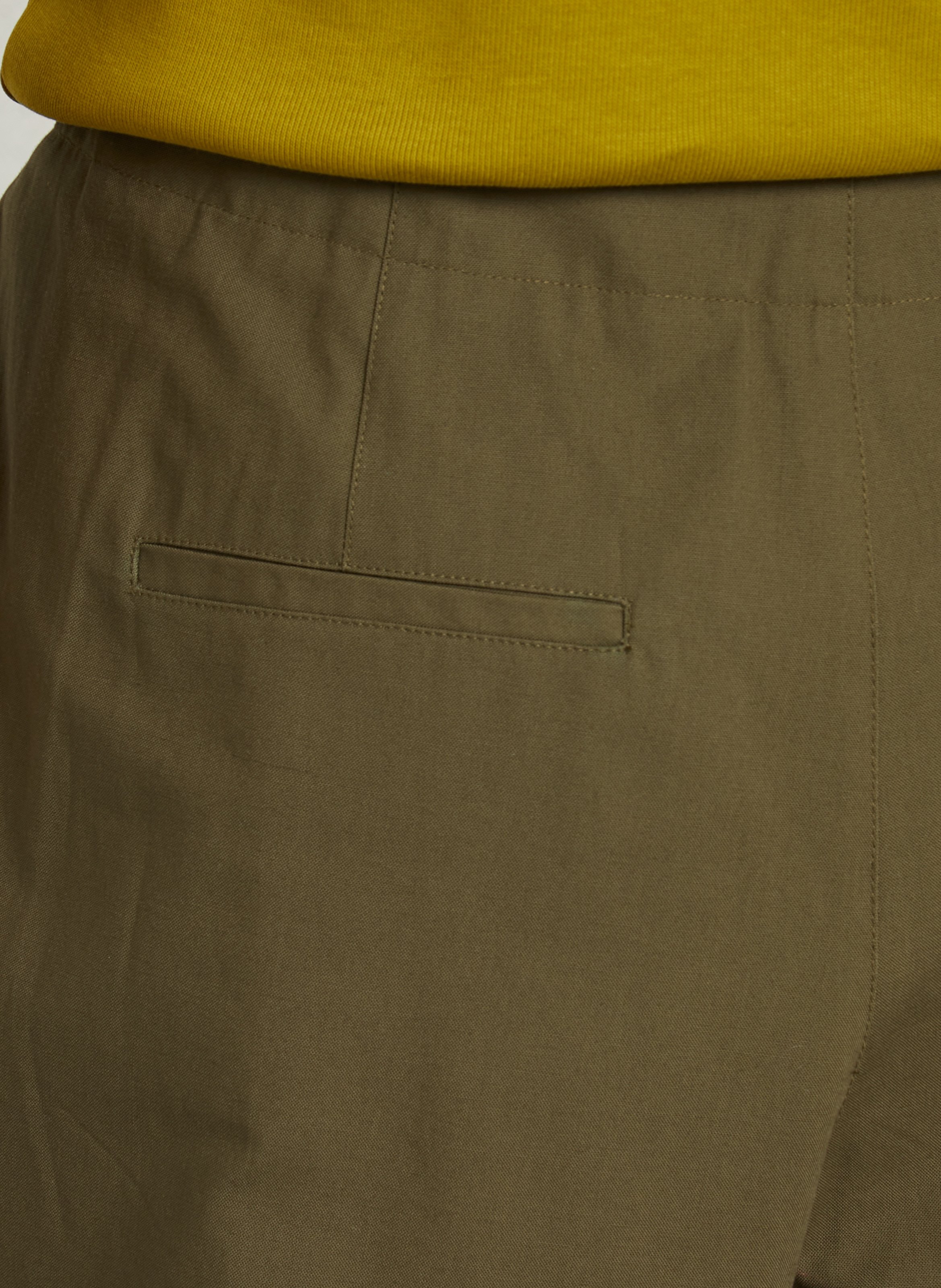 Pantalon droit en coton bio daley SOEUR Kaki