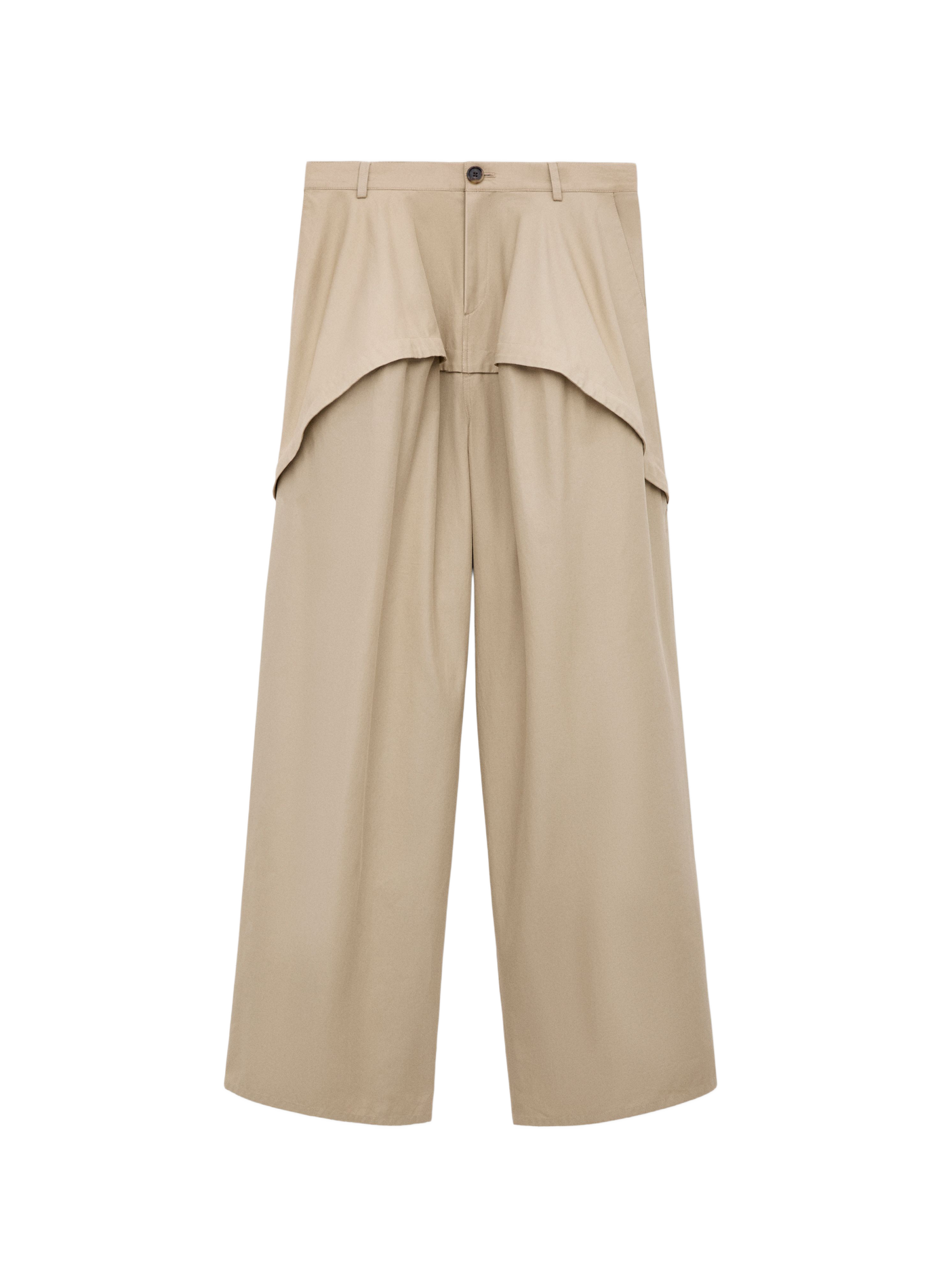 Asymmetrical cotton pants LOEWE Beige