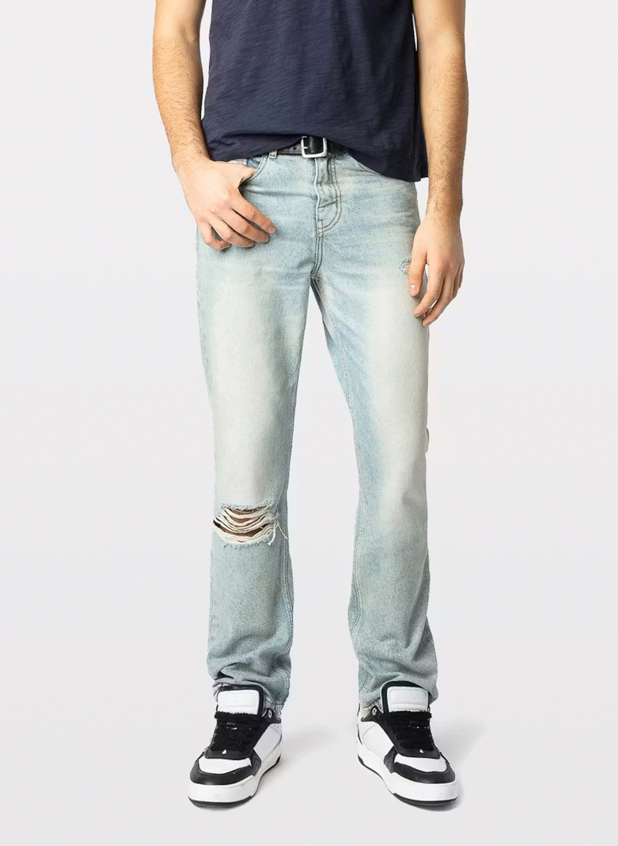 Jean droit en coton mélangé john ZADIG&VOLTAIRE Bleu