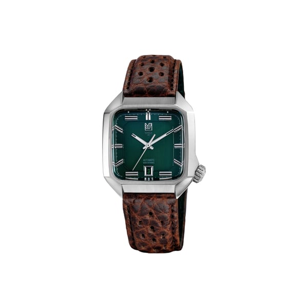 Montre automatique AM2 en cuir de bison Montre automatique AM2 en cuir de bison