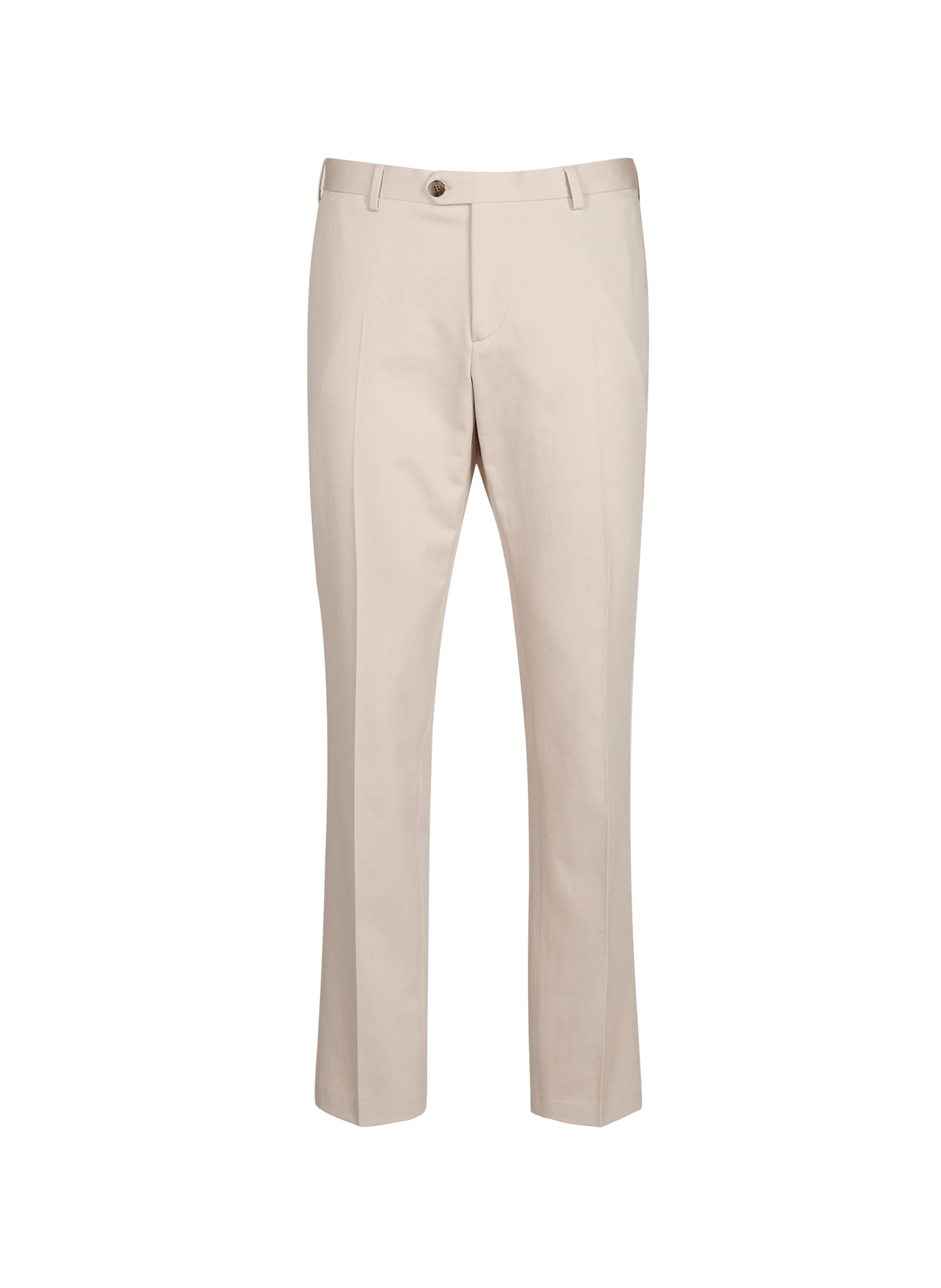 Pantaloni diritti in cotone e lino FACONNABLE Beige