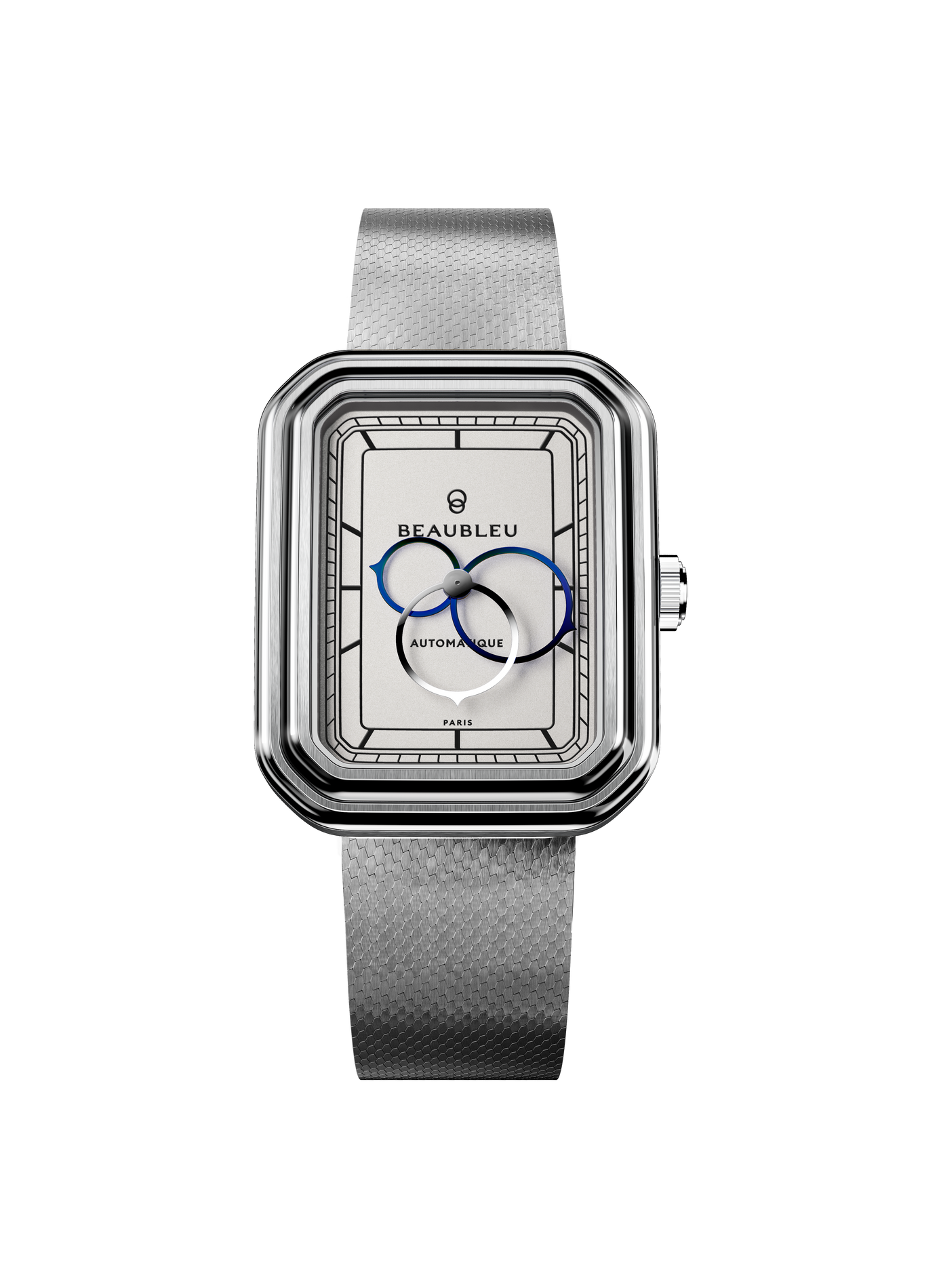 Montre automatique Ecce Figura Alba en acier inoxydable BEAUBLEU Argent
