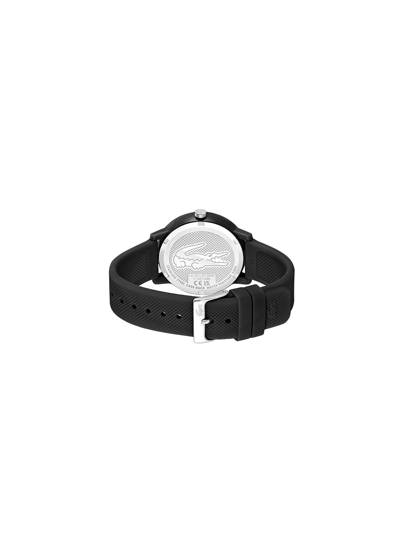 Montre quartz Lacoste 12.12. en silicone LACOSTE MONTRES Noir