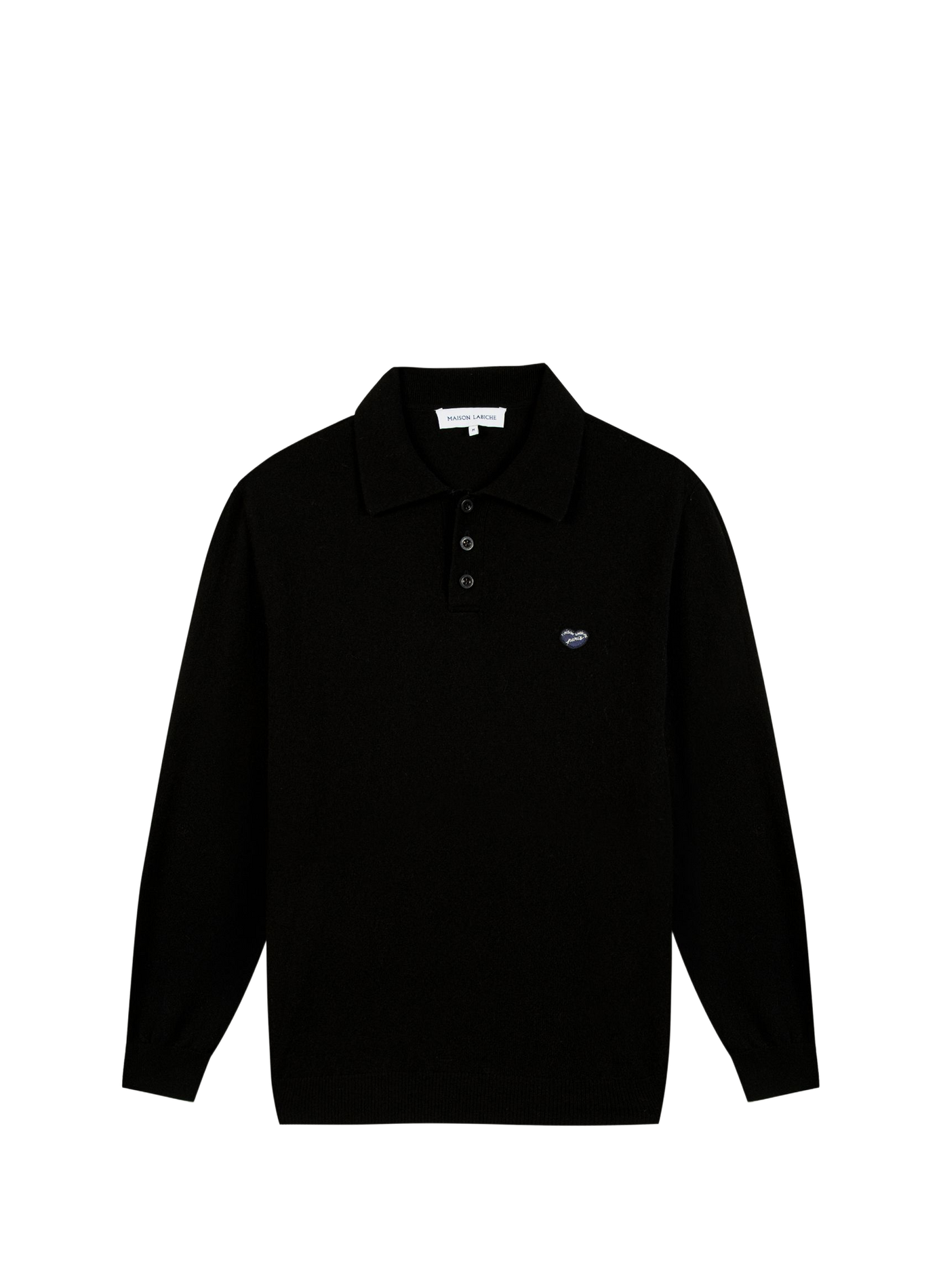 Oversized cashmere polo MAISON LABICHE Black