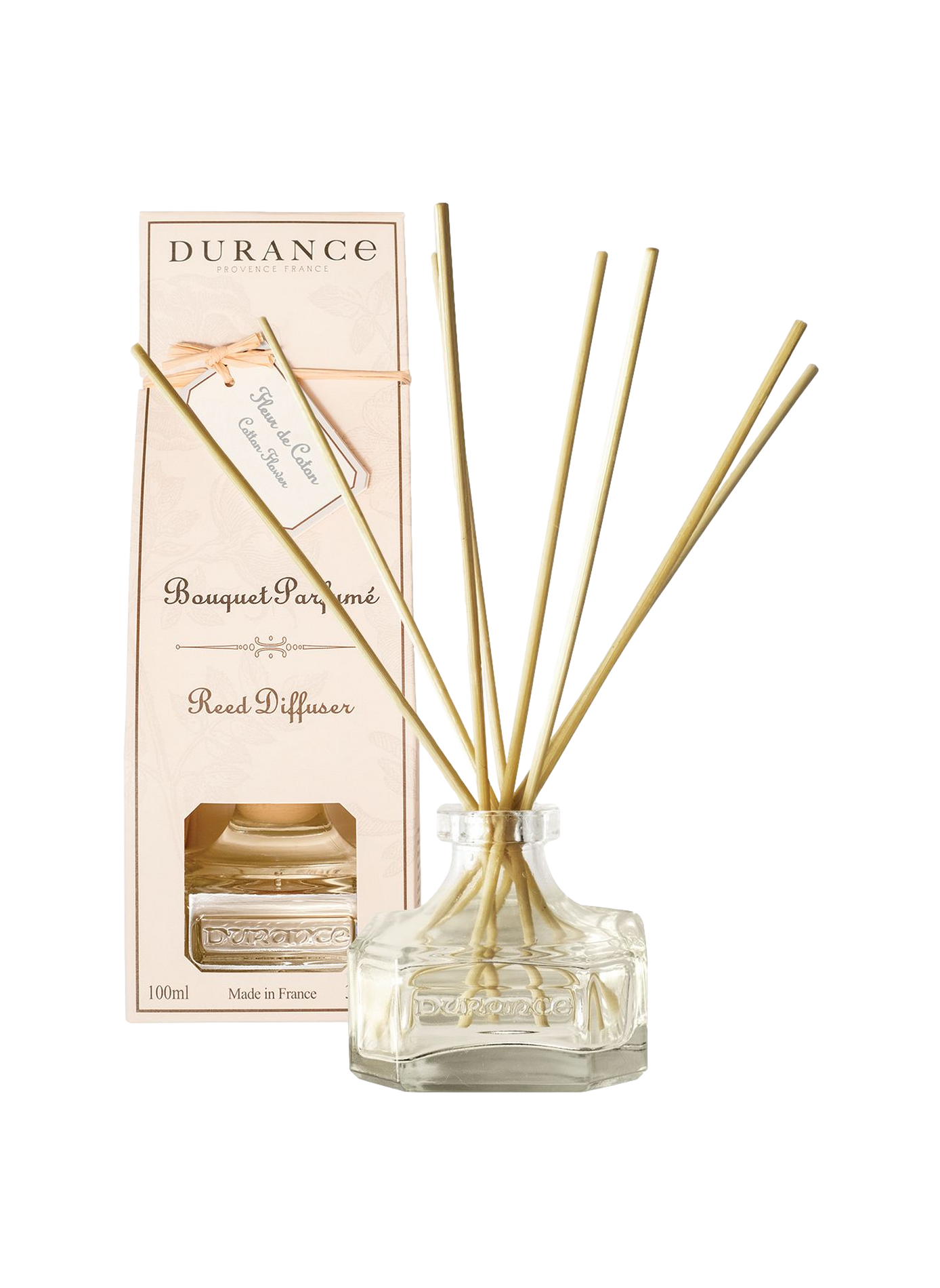 Geurverspreider Katoenbloem 100ml DURANCE Wit