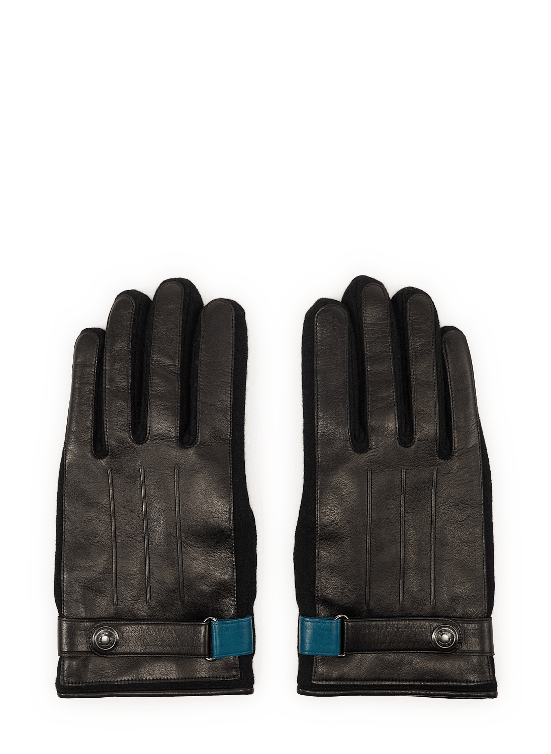 Schaffell- und Wolllederhandschuhe PAUL SMITH Schwarz