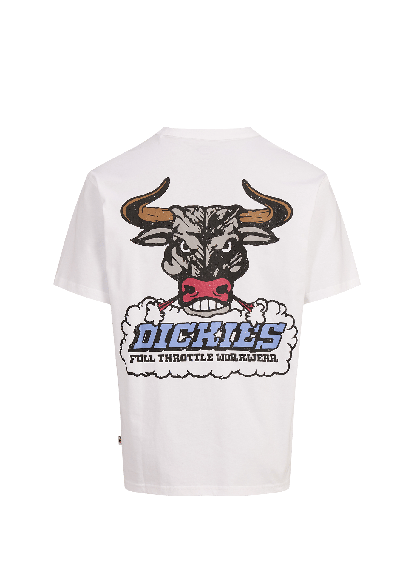 Rundhalsausschnitt T-Shirt aus Baumwolle DICKIES Weiss