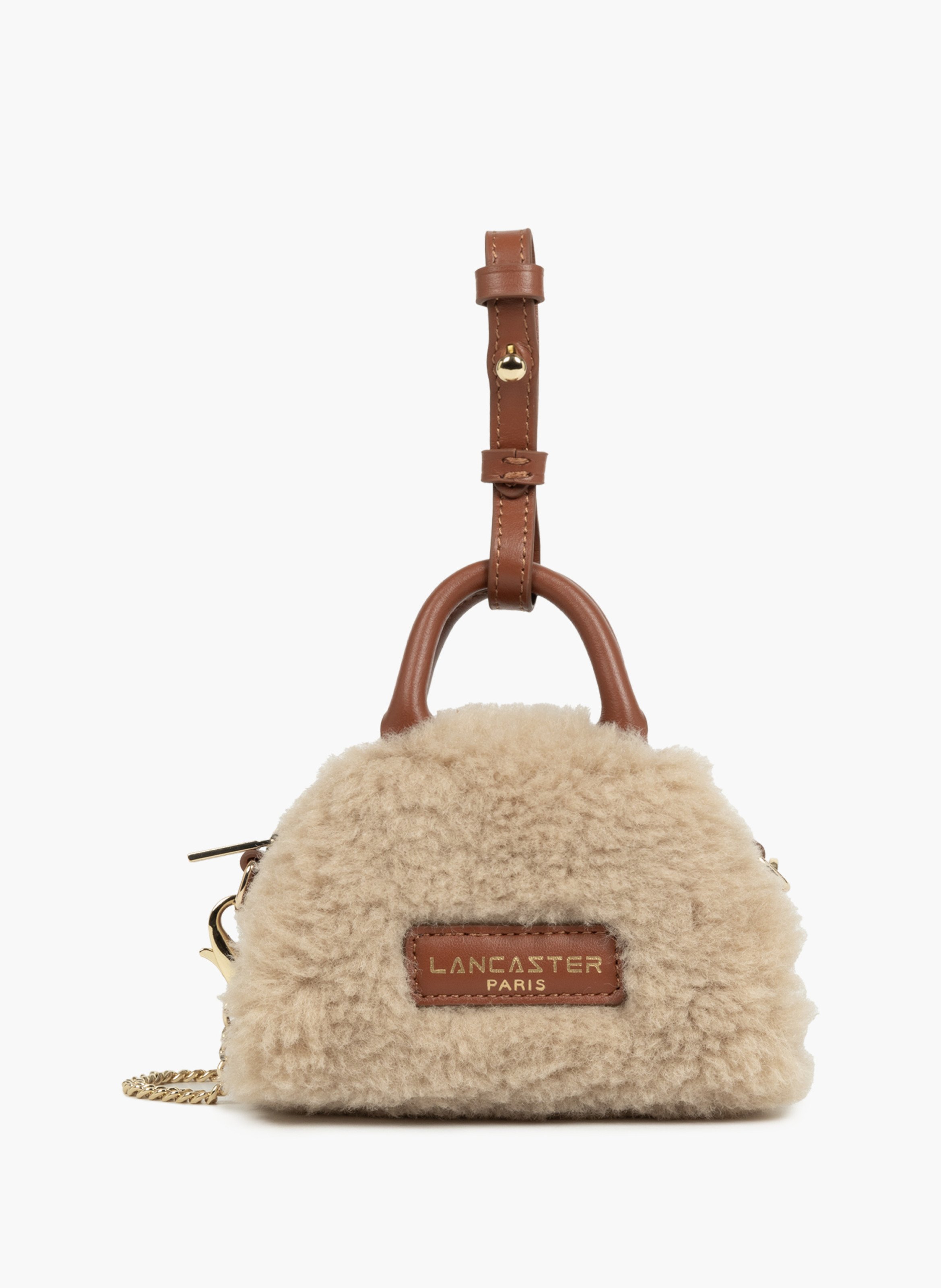 Nano sac à main - moumoute LANCASTER Marron