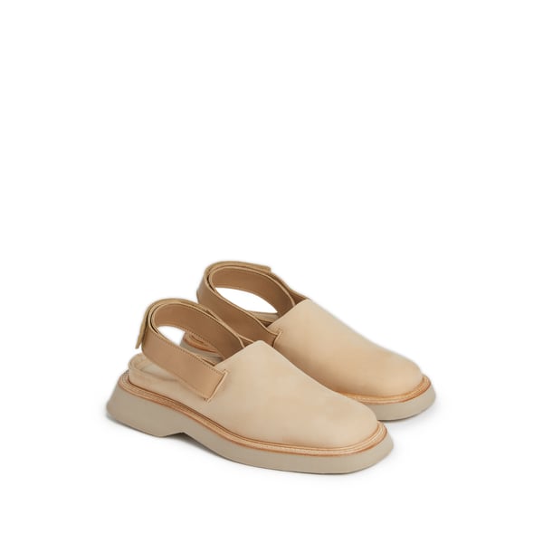 Les mules Carré en suède