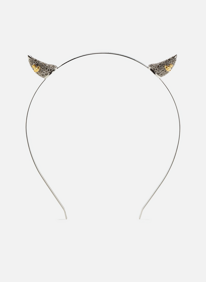 VIVIENNE WESTWOOD Stirnband aus Metall und Strass