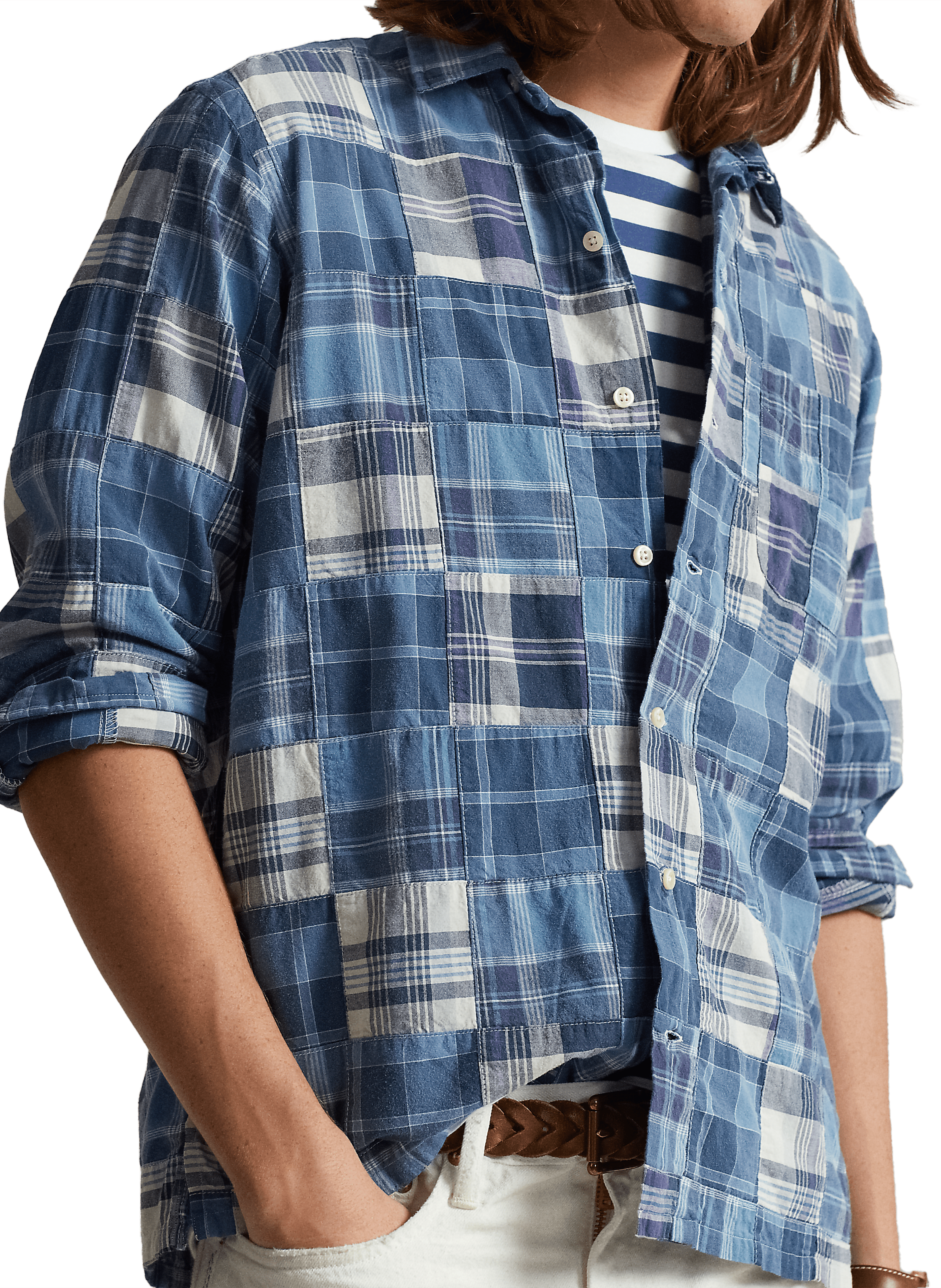 Chemise imprimé en coton  POLO RALPH LAUREN Bleu