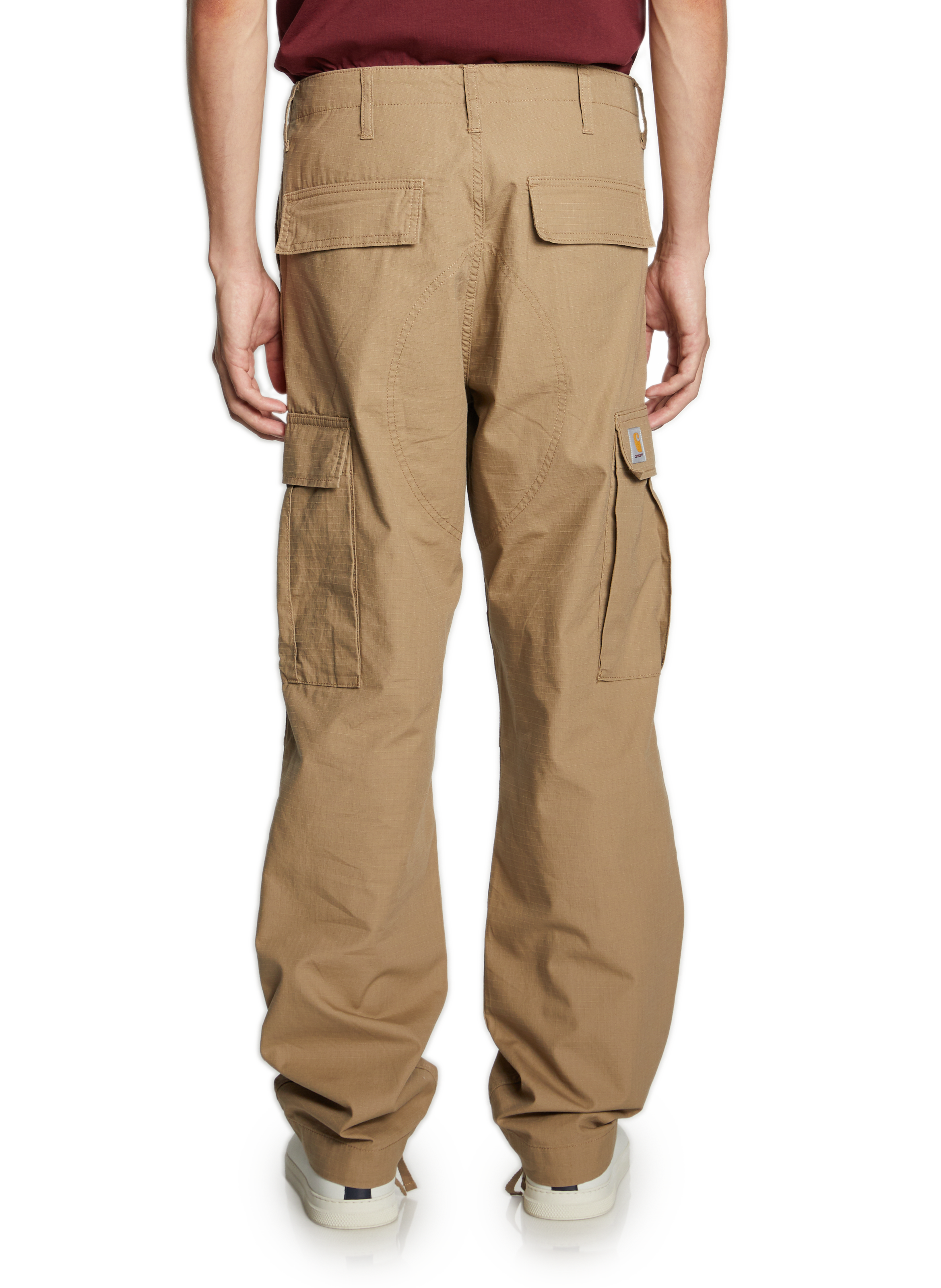 Pantalon cargo en coton CARHARTT WIP Marron