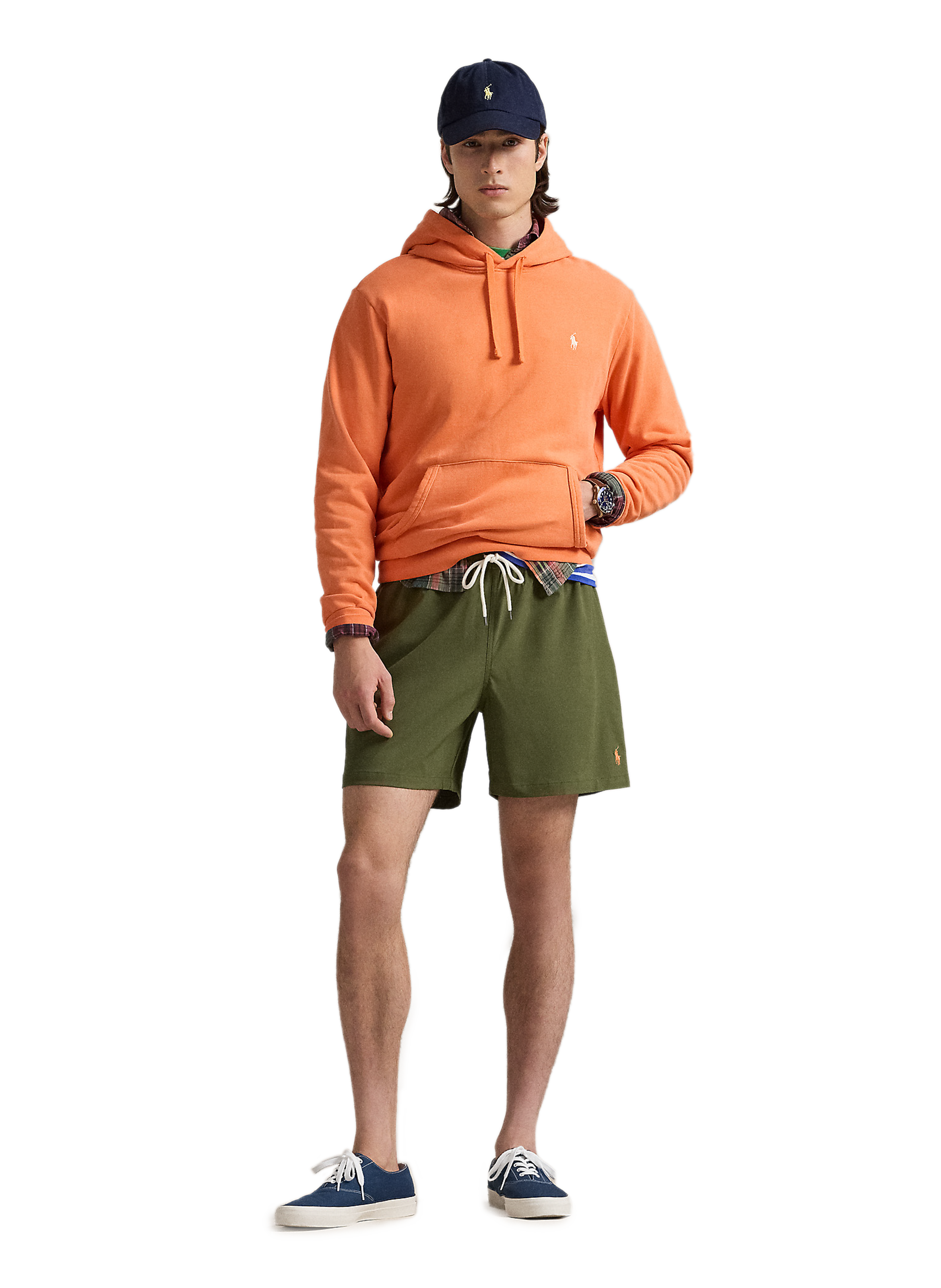 Short de bain uni POLO RALPH LAUREN Kaki