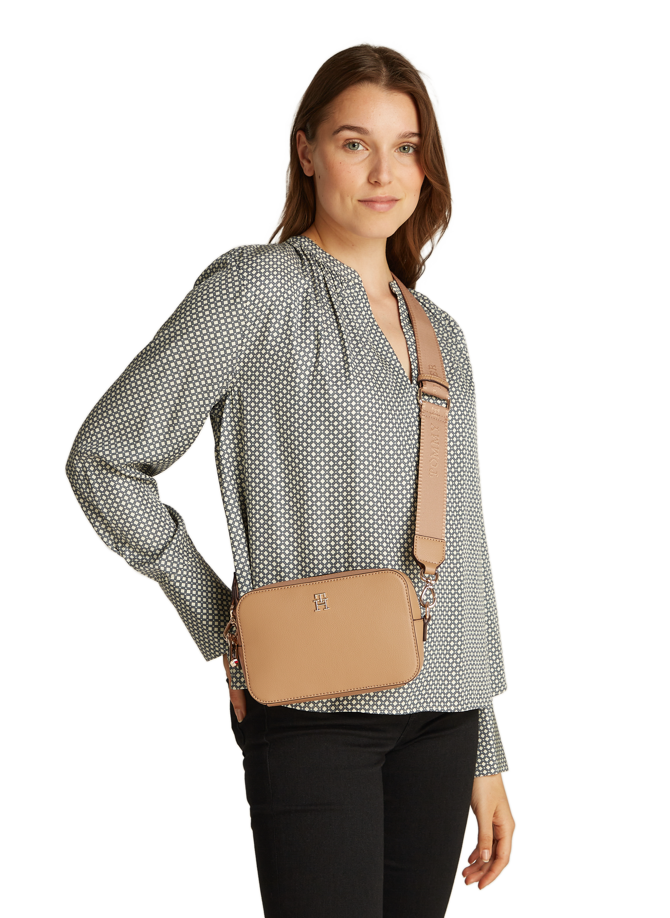 Sac à bandoulière TOMMY HILFIGER Marron