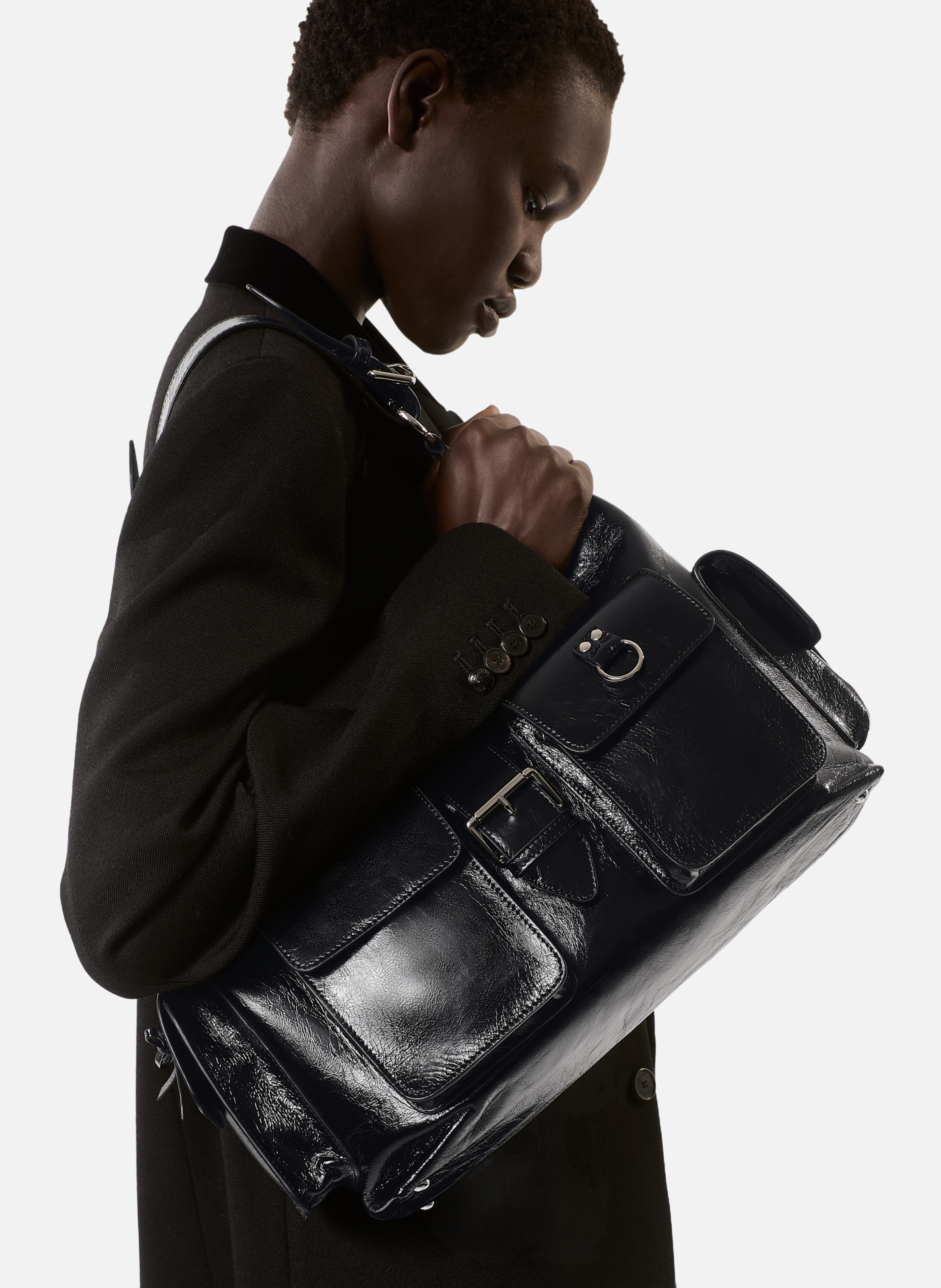 Sac amelia xl en cuir THE KOOPLES Noir