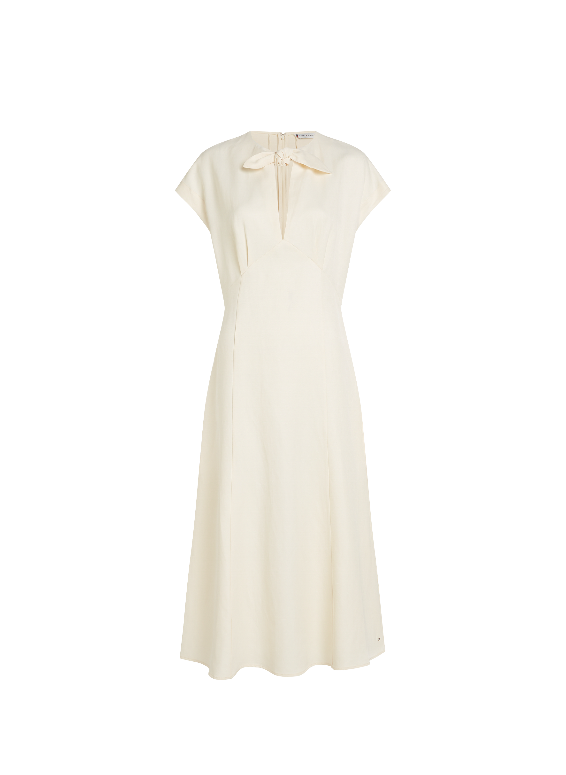 Robe midi évasée TOMMY HILFIGER Beige