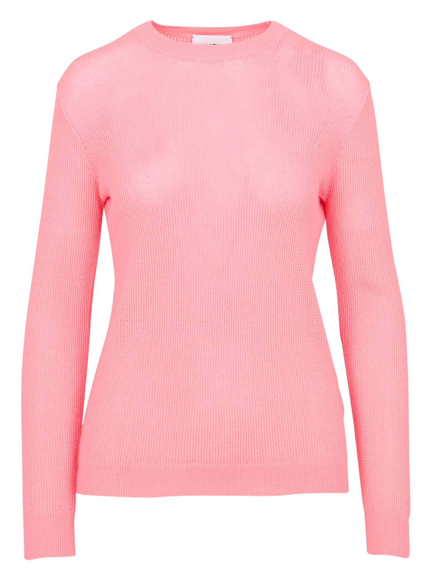 Pull droit col rond en cachemire aisha KUJTEN Rose