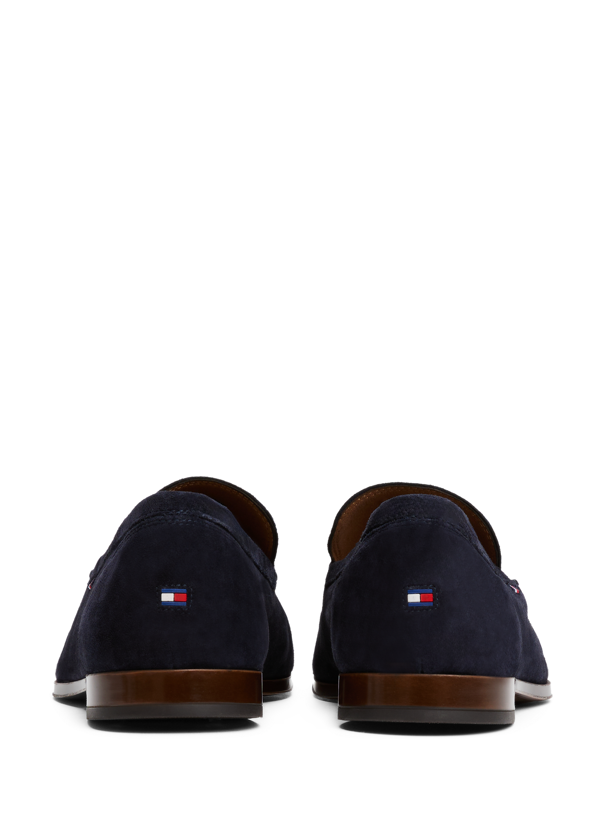 Calfskin leather loafers TOMMY HILFIGER Blue