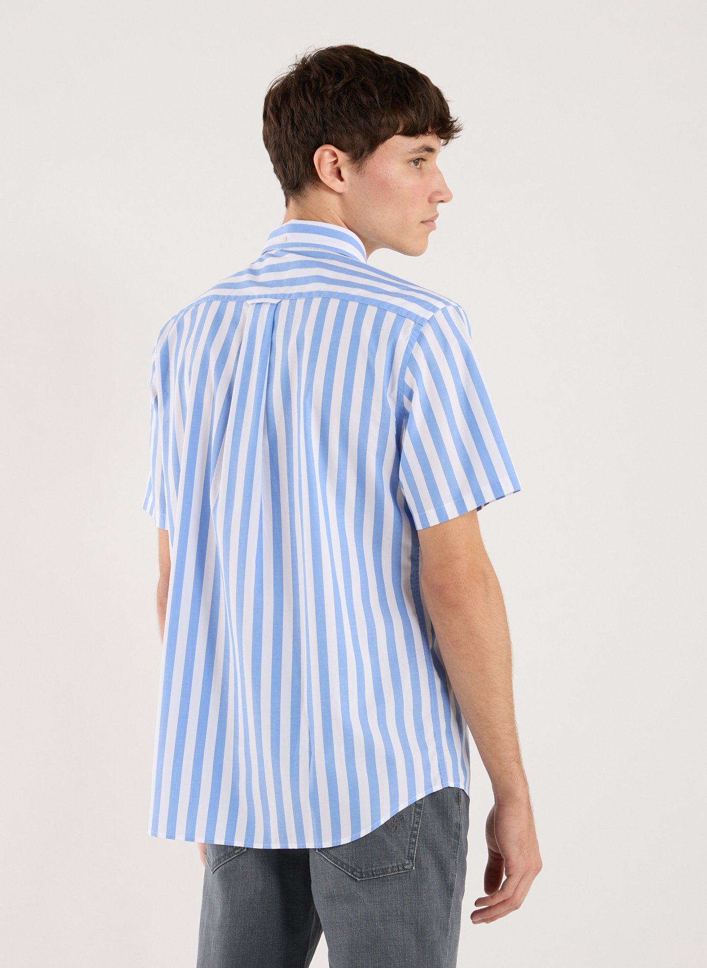 Chemise manches courtes à rayures  Bleu