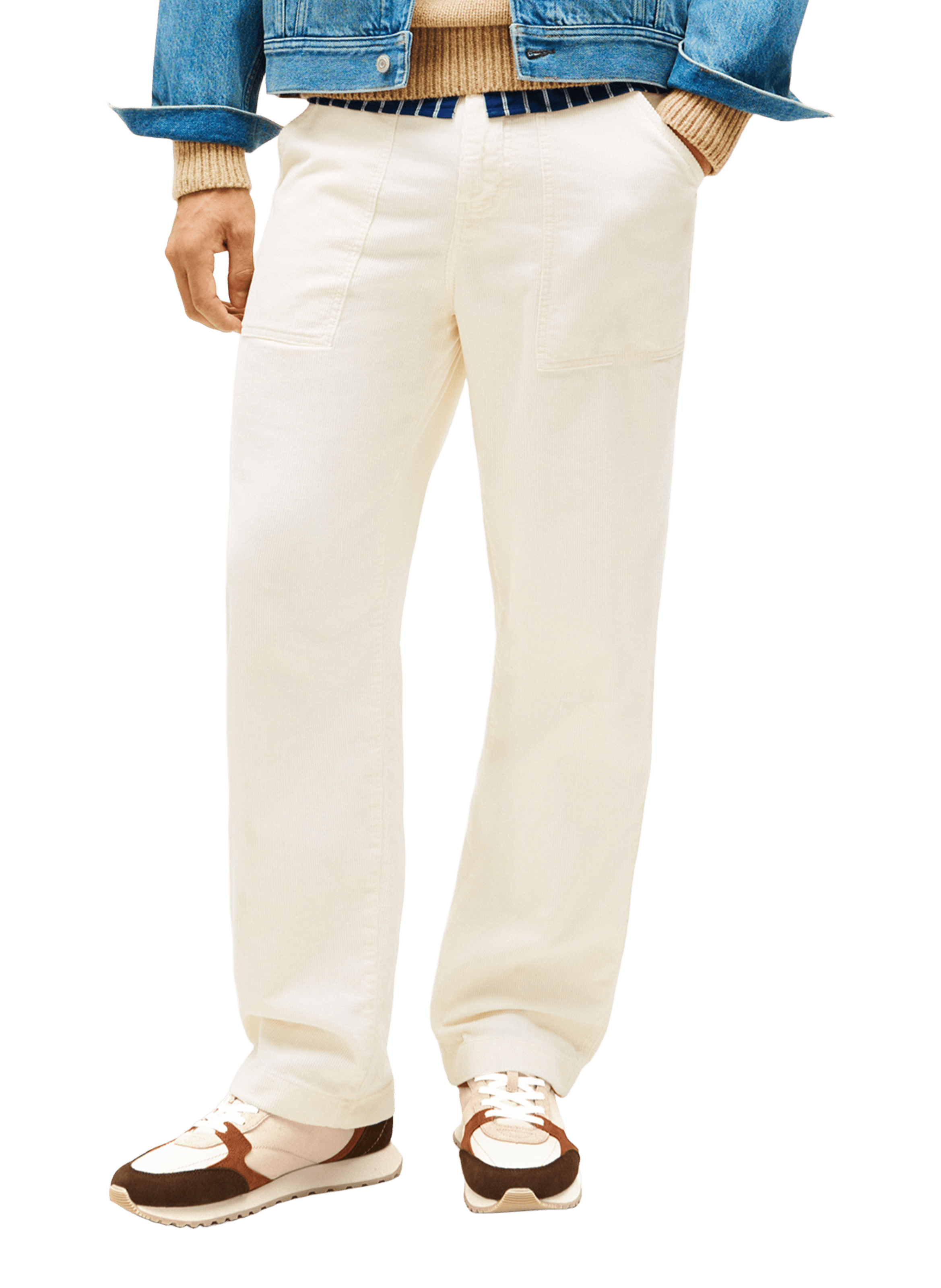 Suede Multi-textured Chunky Sole Sneakers TOMMY HILFIGER Multicolour