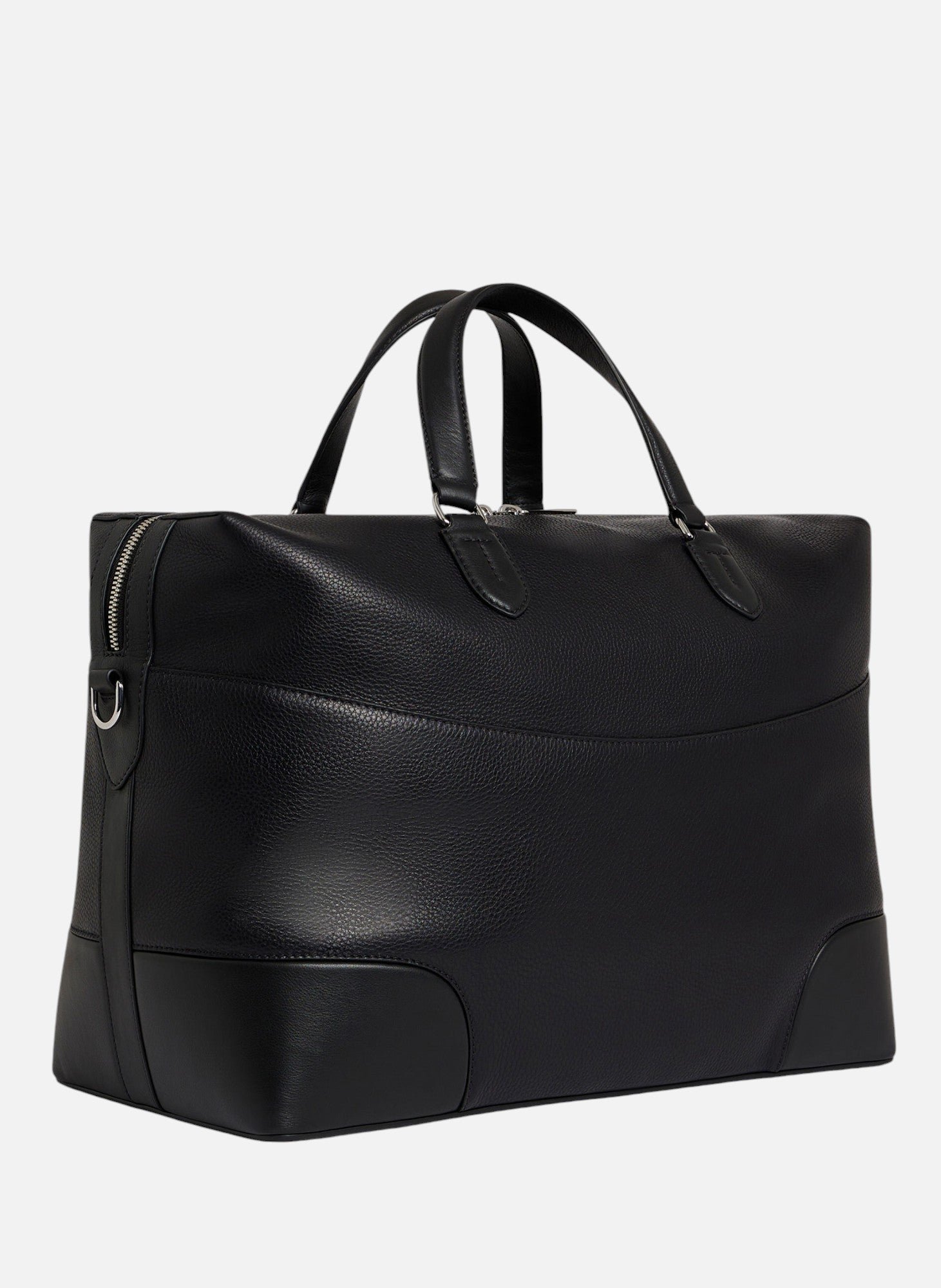 Sac de voyage 24h romy en cuir grainé et lisse LE TANNEUR Noir